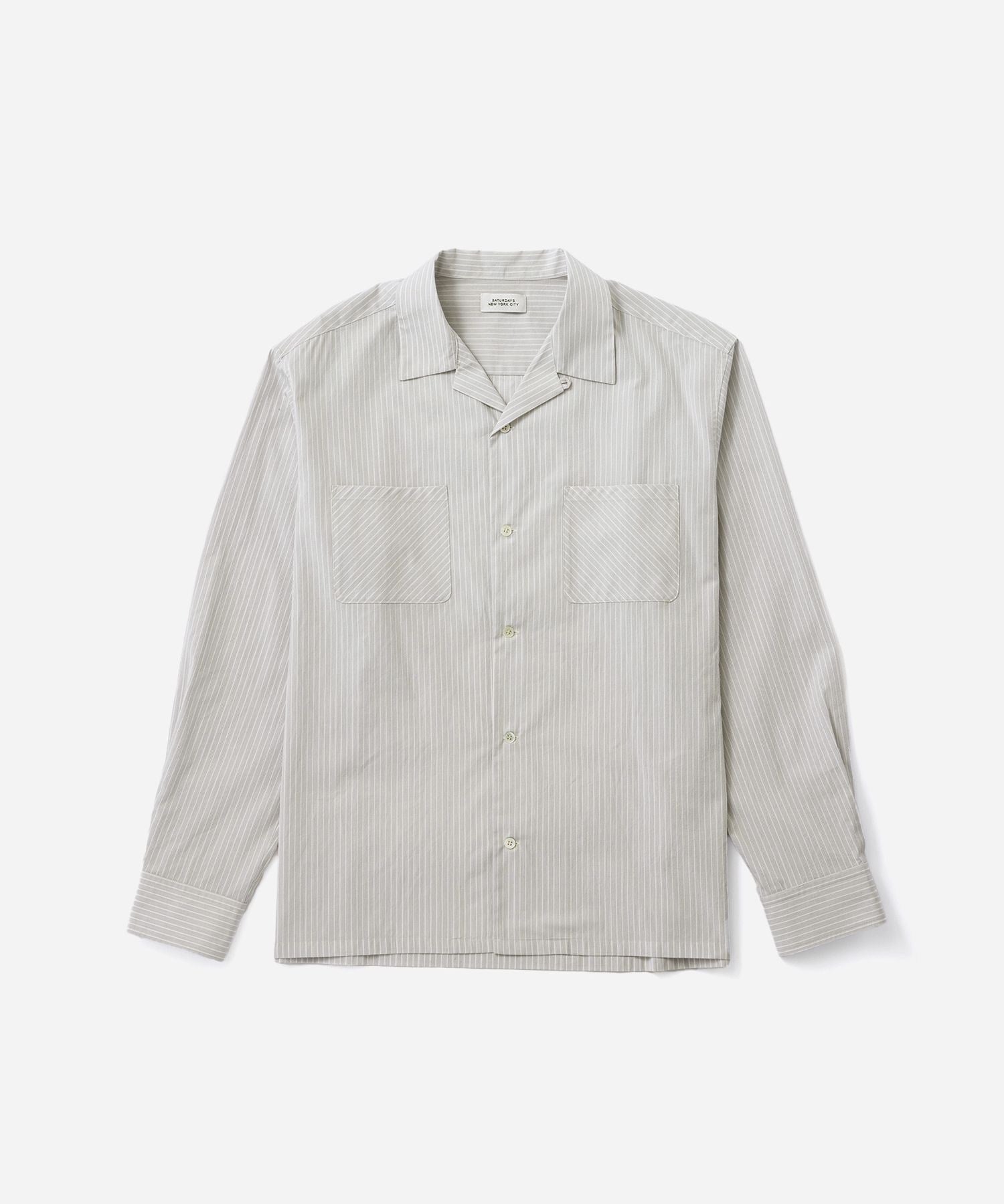 Marco Stripe Open Collar Shirt | Saturdays NYC Japan