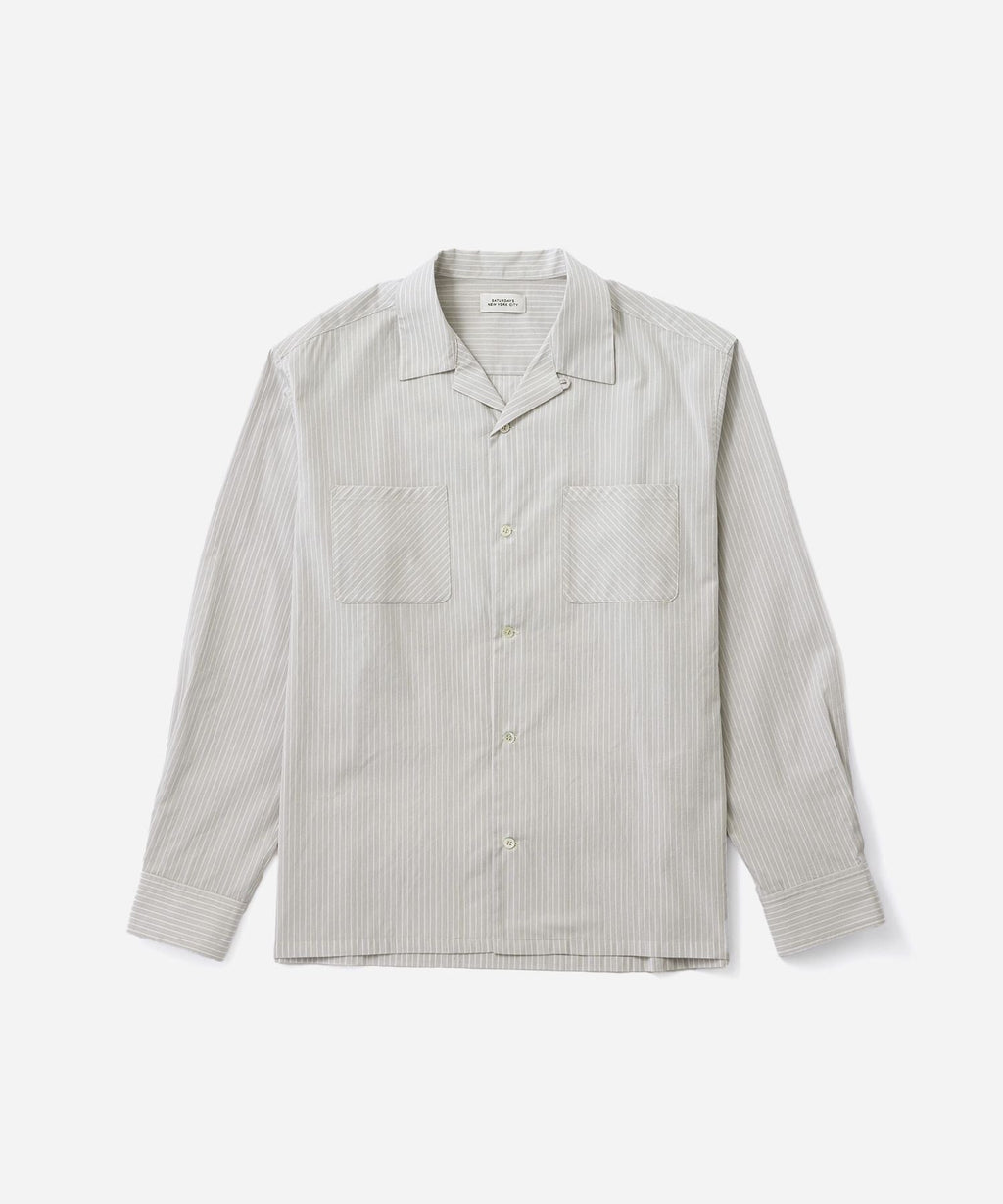Marco Stripe Open Collar Shirt | Saturdays NYC Japan