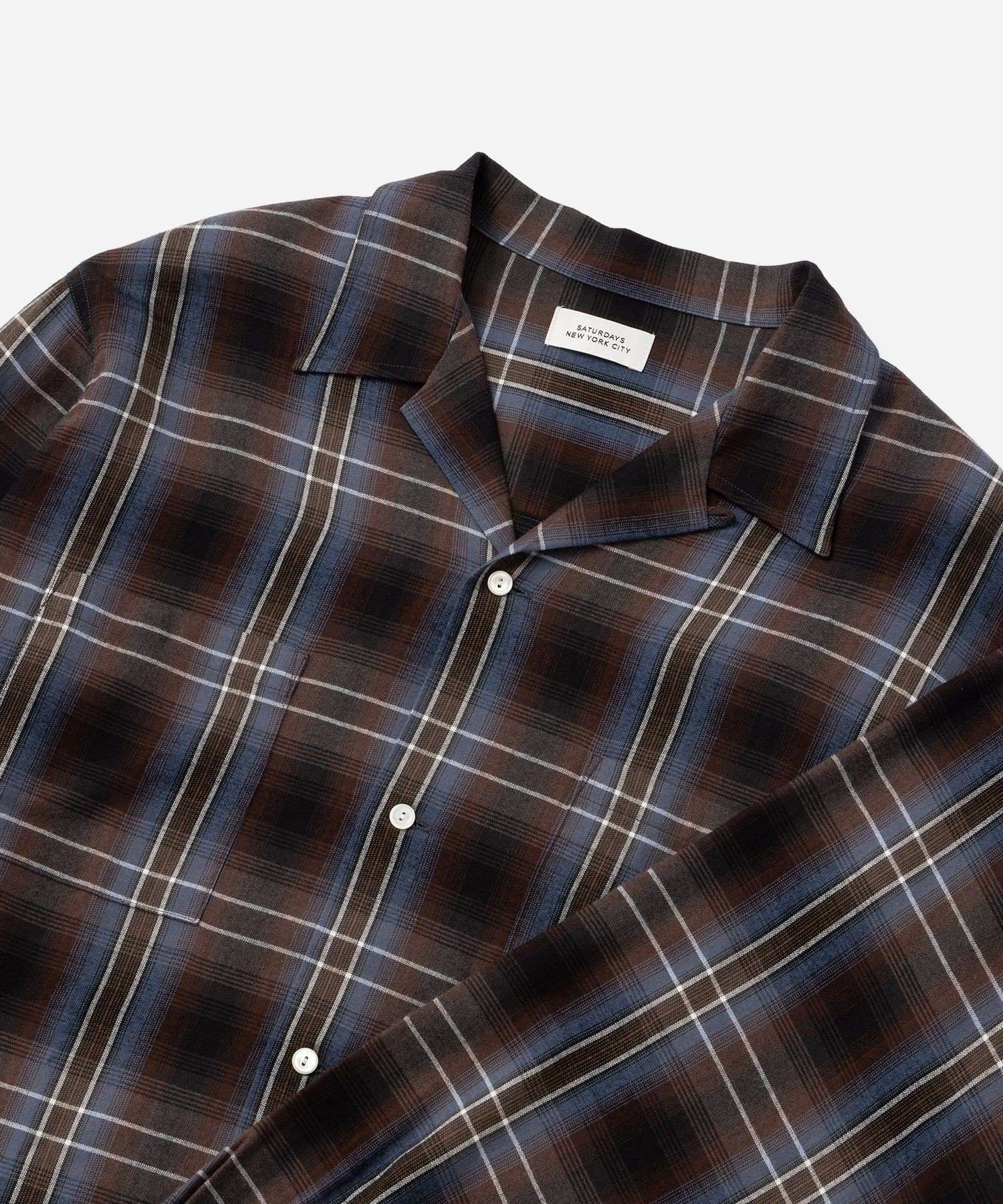 Marco Vintage Check LS Open Collar Shirt