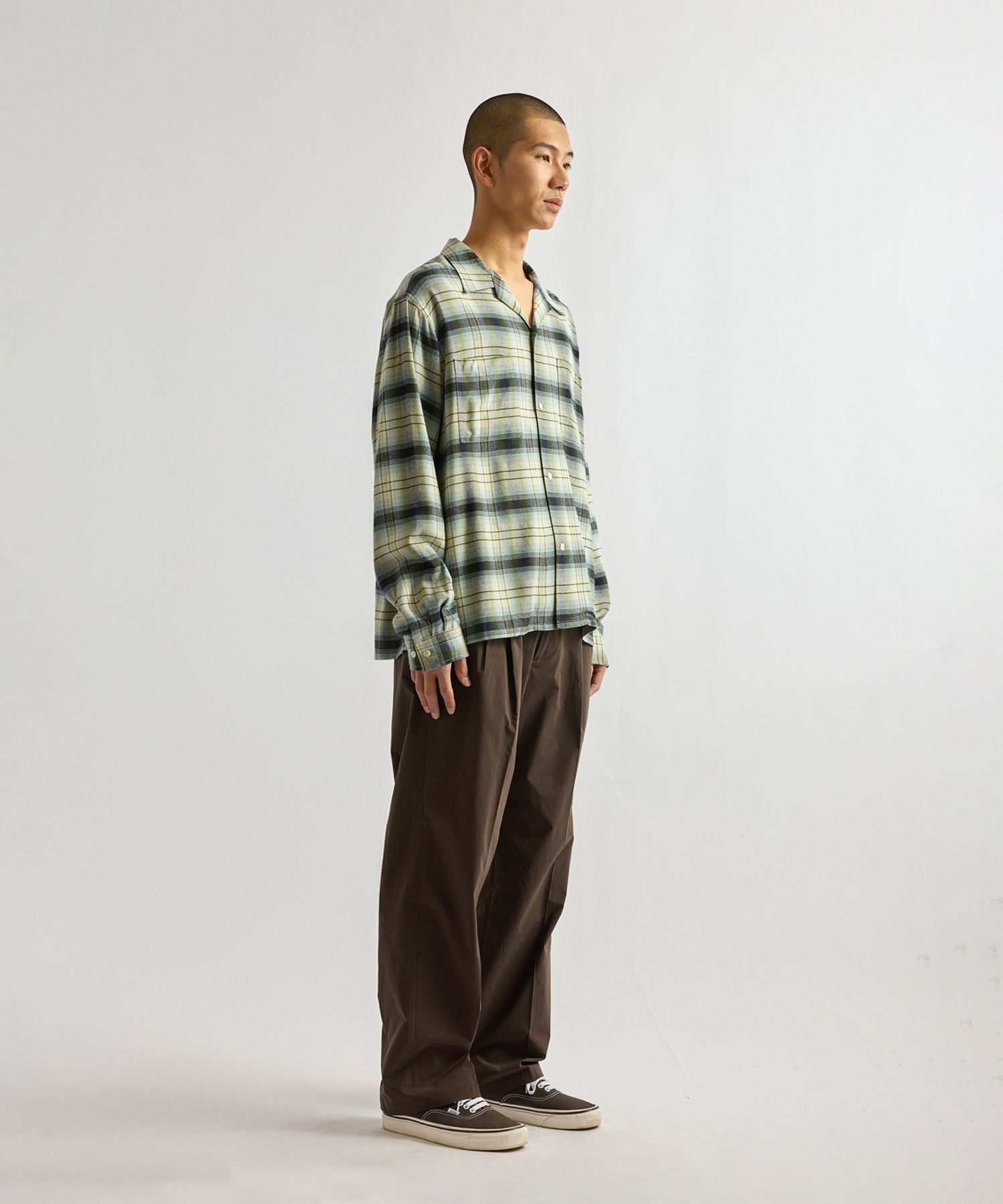 Marco Vintage Check LS Open Collar Shirt