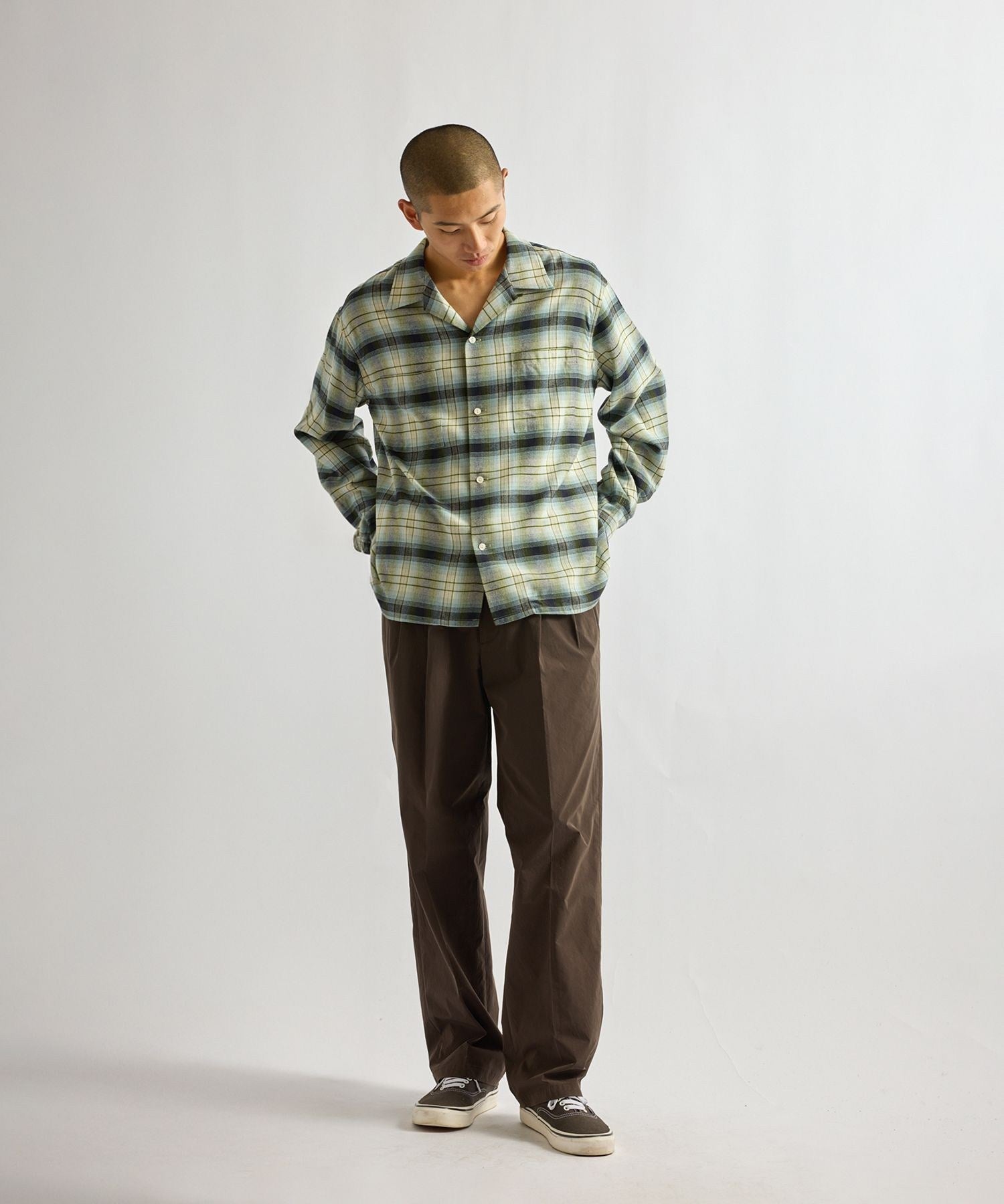 Marco Vintage Check LS Open Collar Shirt