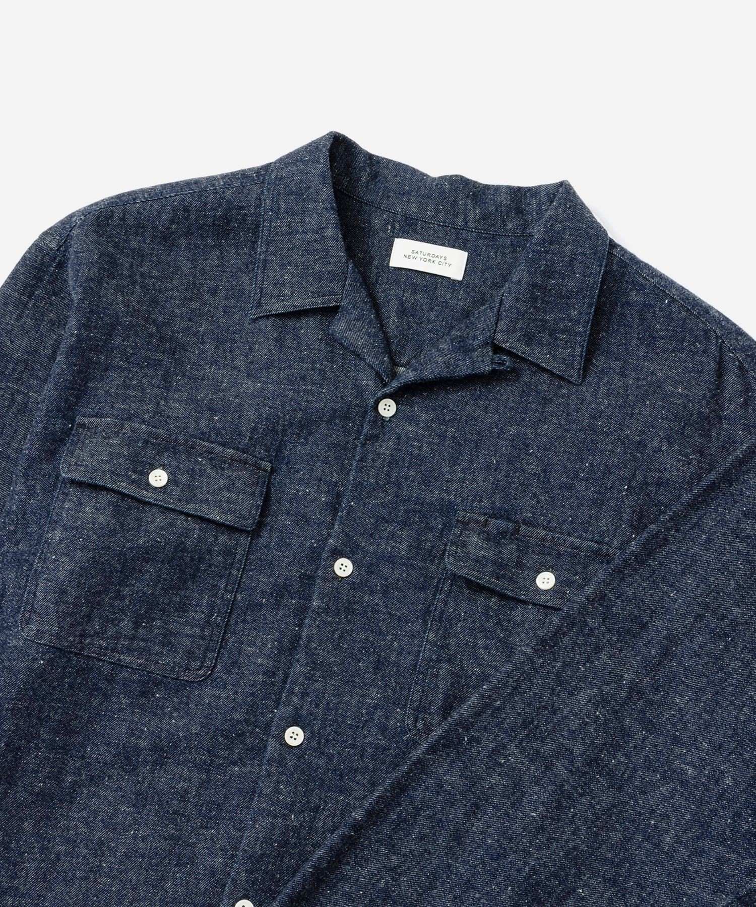 Hanley LS Open Collar Shirt