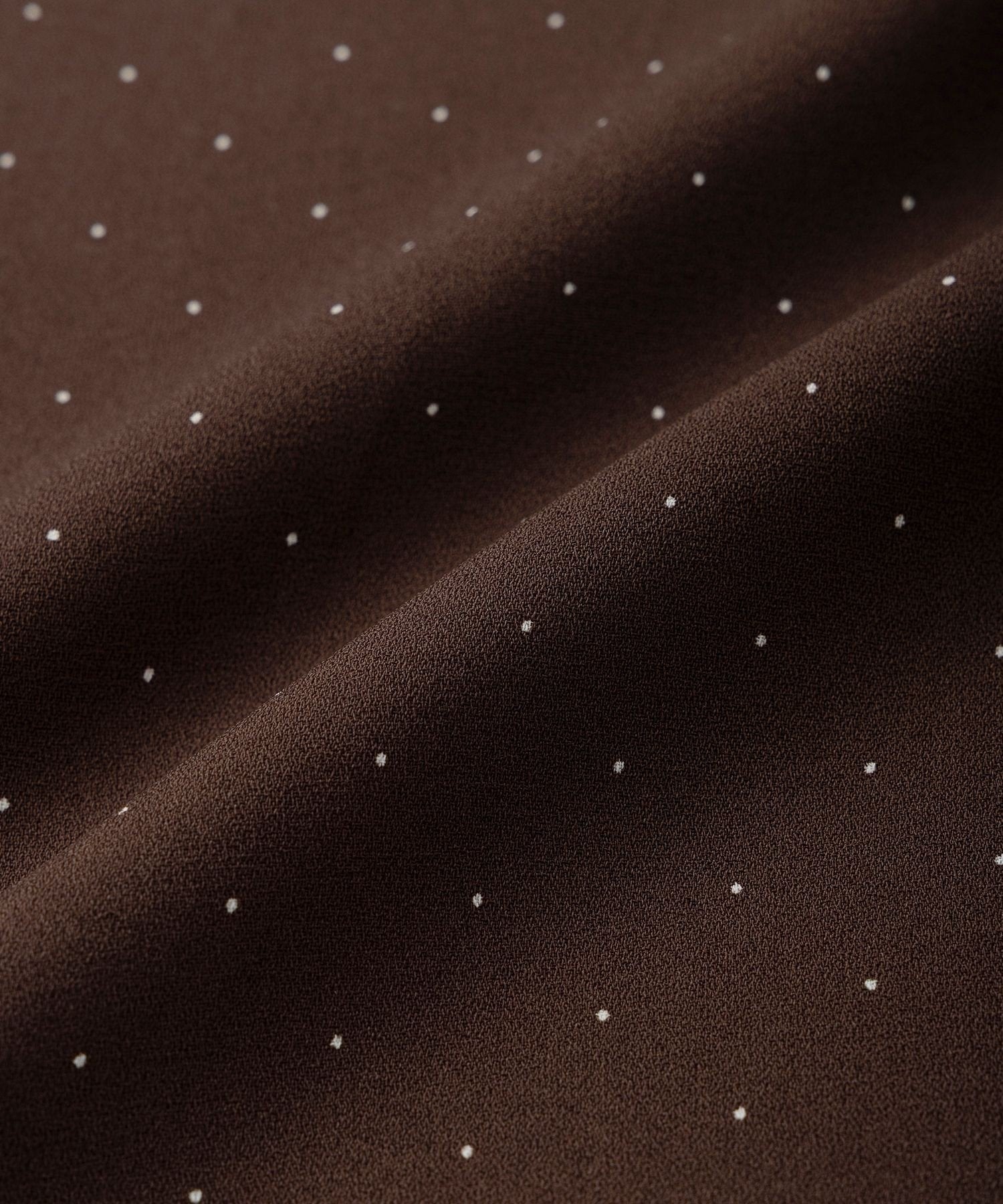 Hester Dot Print Open Collar SS Shirt