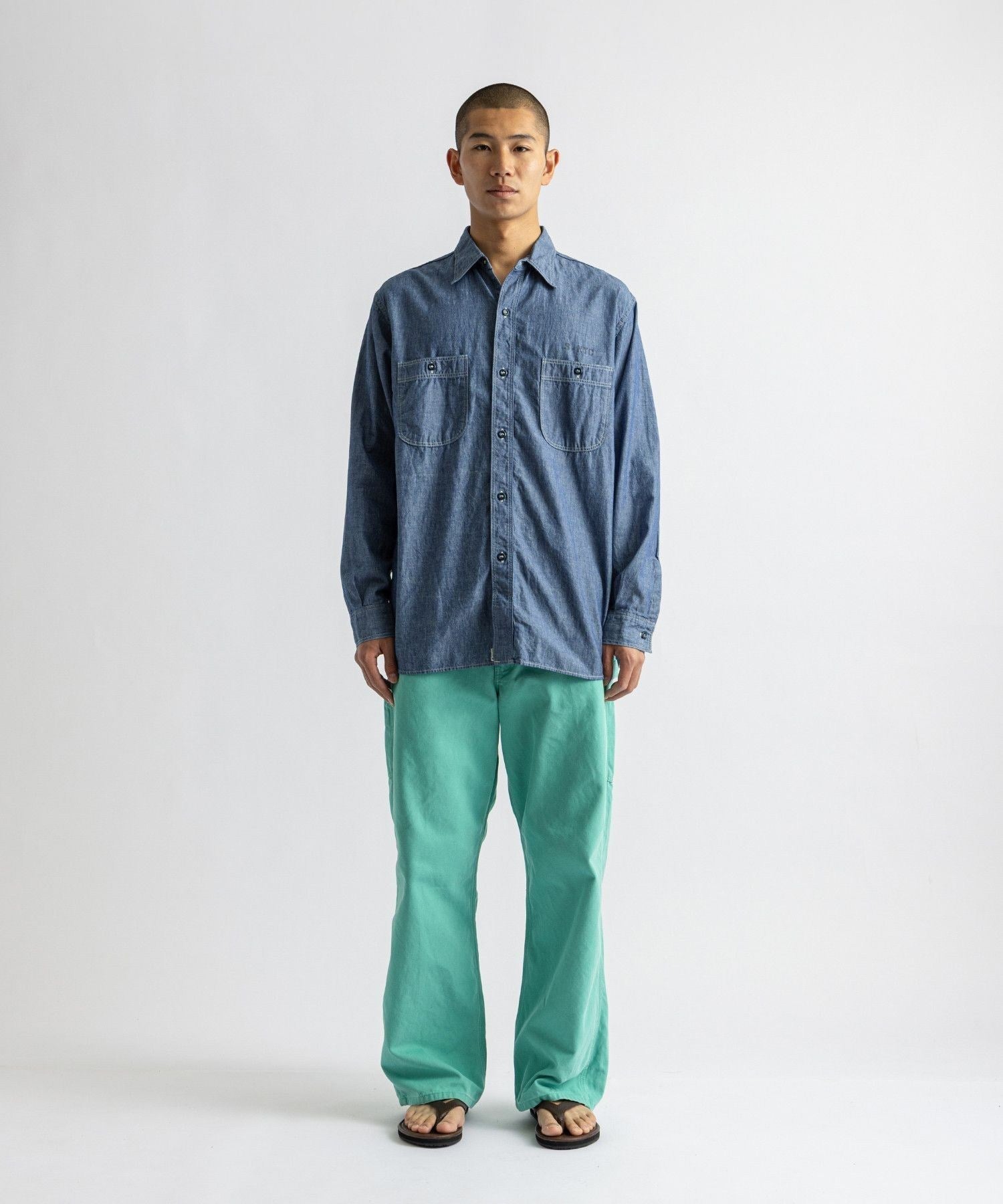 orSlow x Saturdays NYC RELAX FIT CHAMBRAY WORK SHIRT | Saturdays