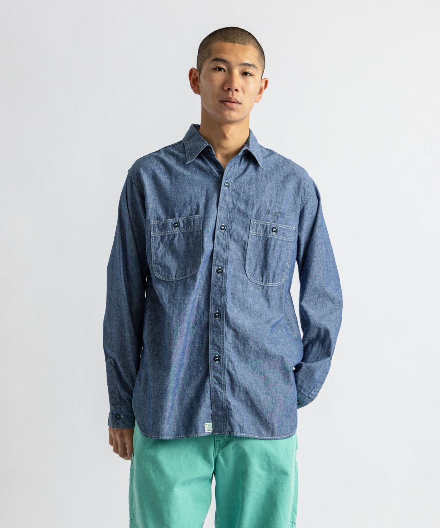 orSlow x Saturdays NYC RELAX FIT CHAMBRAY WORK SHIRT | Saturdays