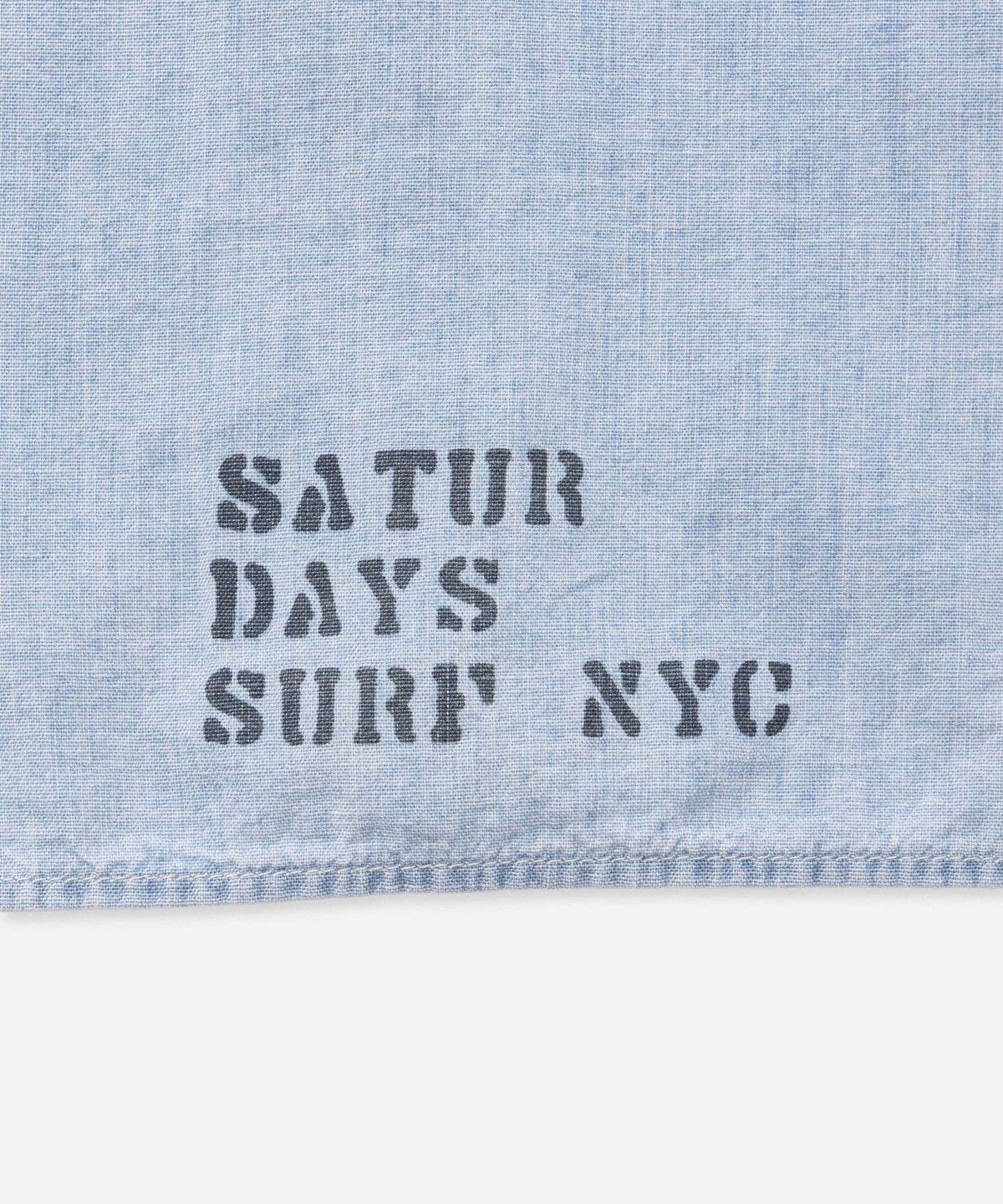 orSlow x Saturdays NYC RELAX FIT CHAMBRAY WORK SHIRT