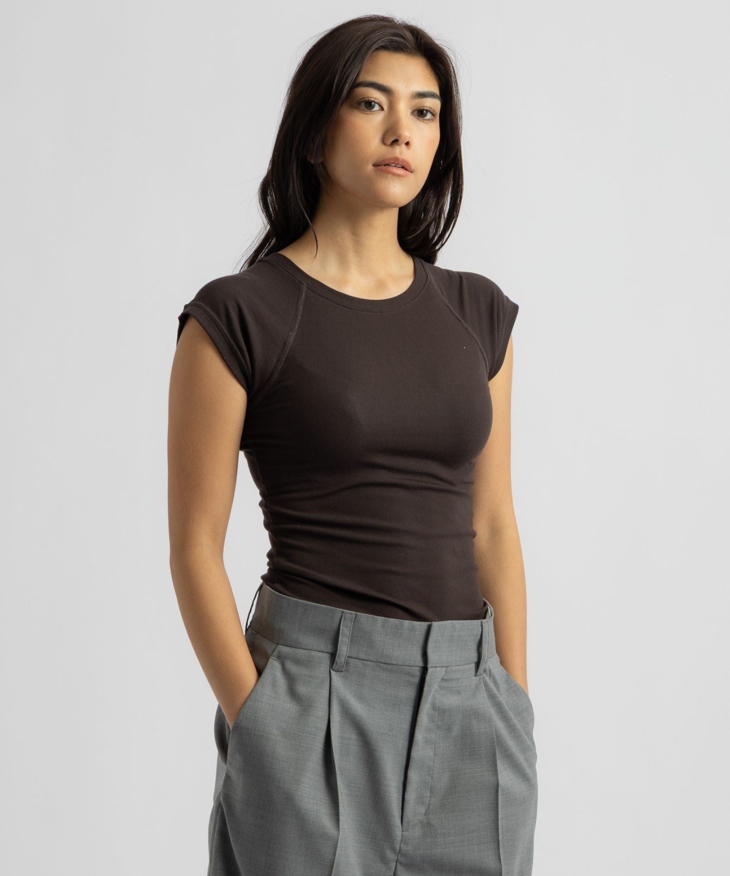 Bree Capped Sleeve Tee  | WOMEN