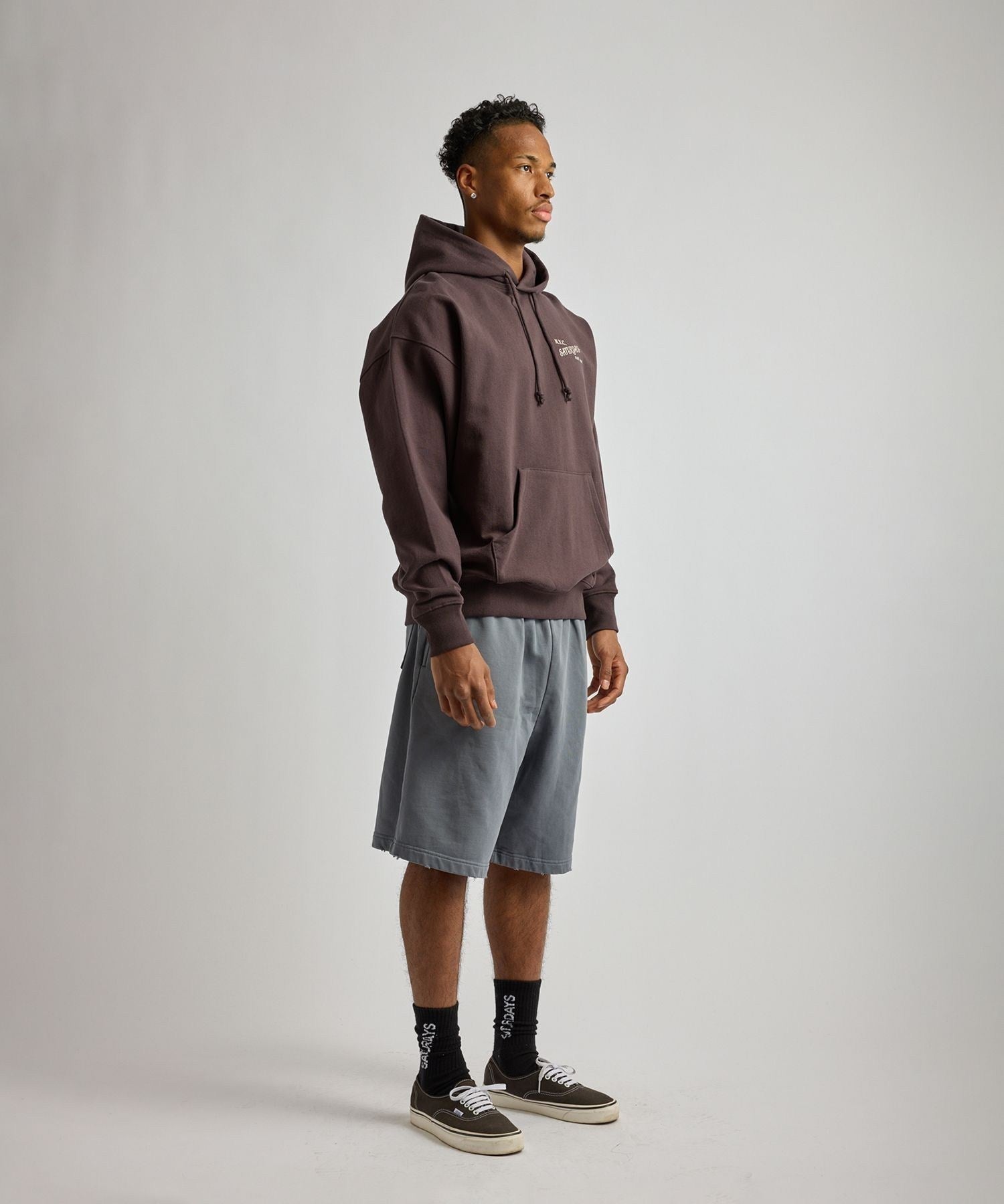 Warren Vintage Serif Relaxed Hoodie