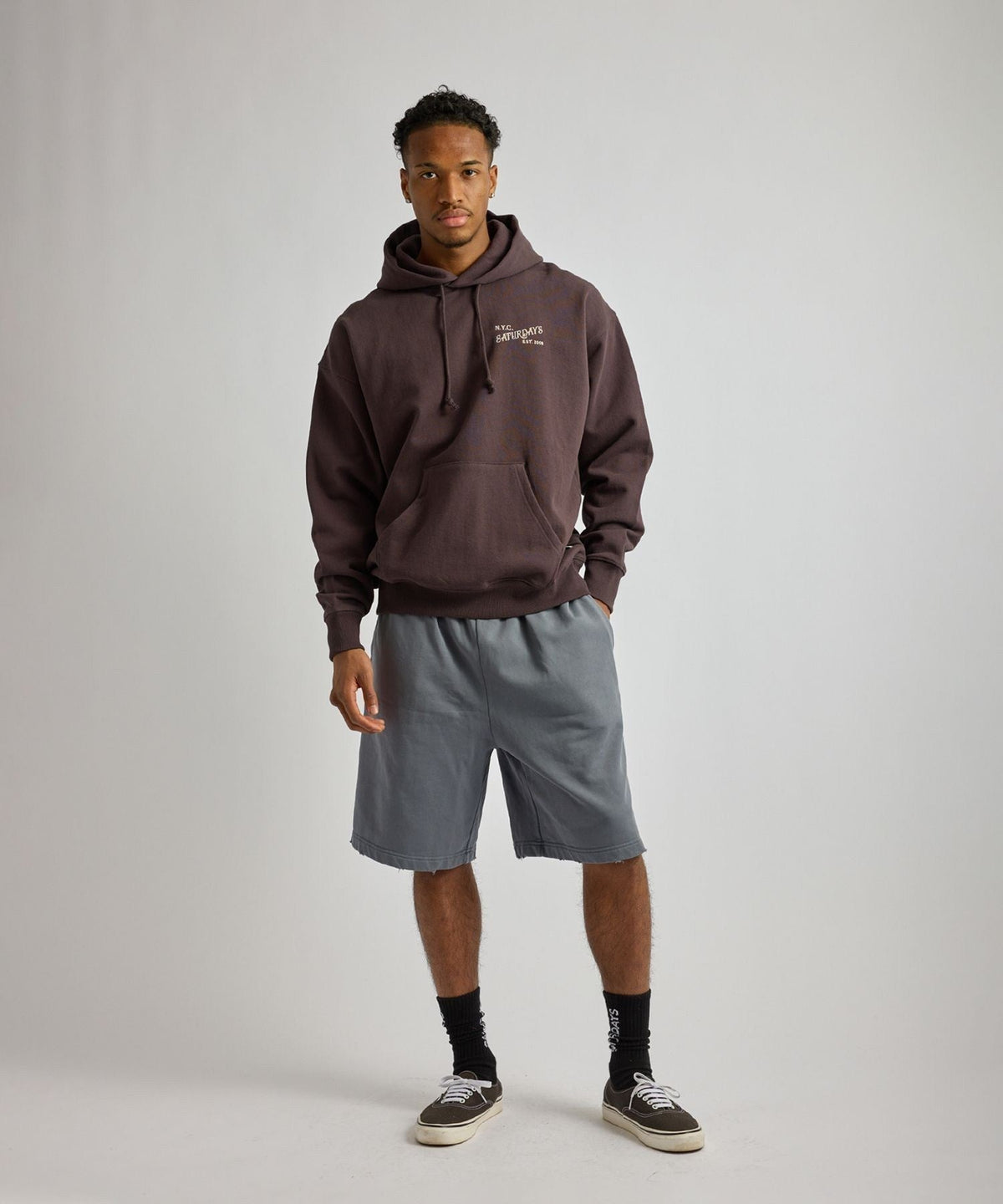 Warren Vintage Serif Relaxed Hoodie
