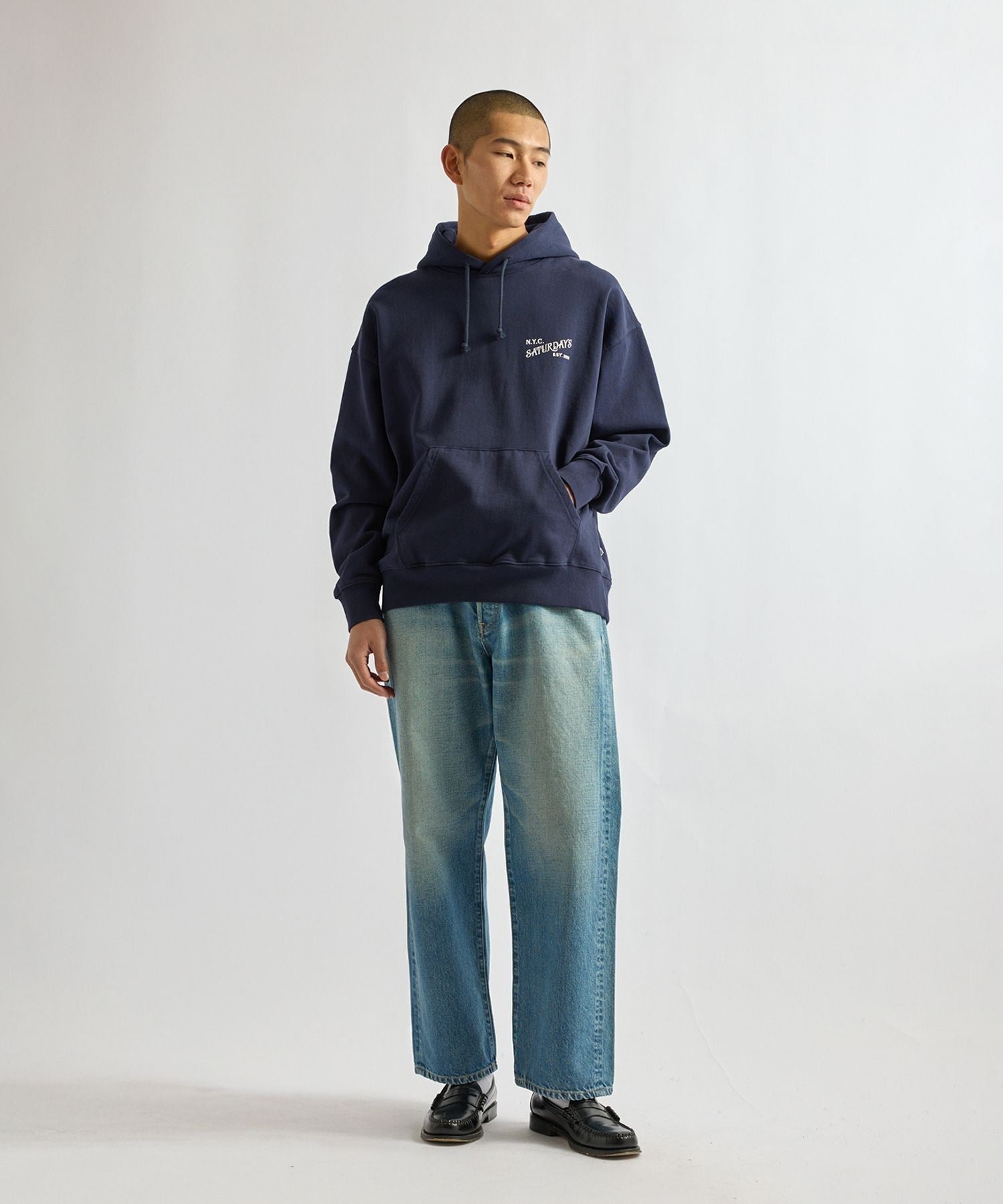 Warren Vintage Serif Relaxed Hoodie