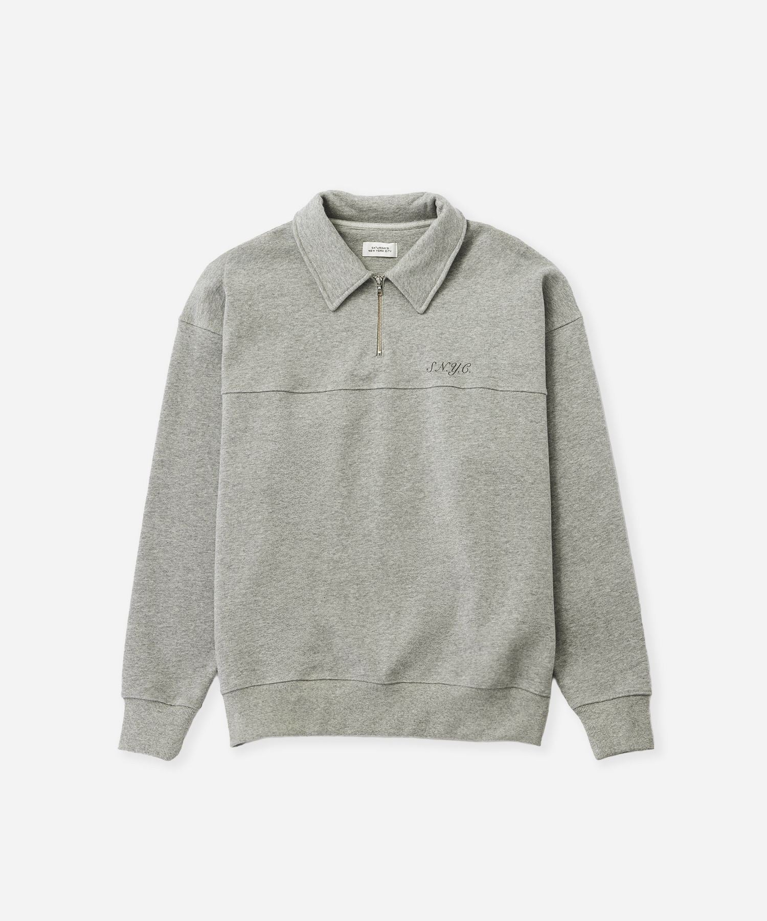 まっちゃん Mott Relaxed Quarter Zip Sweatshirt | Saturdays NYC Japan