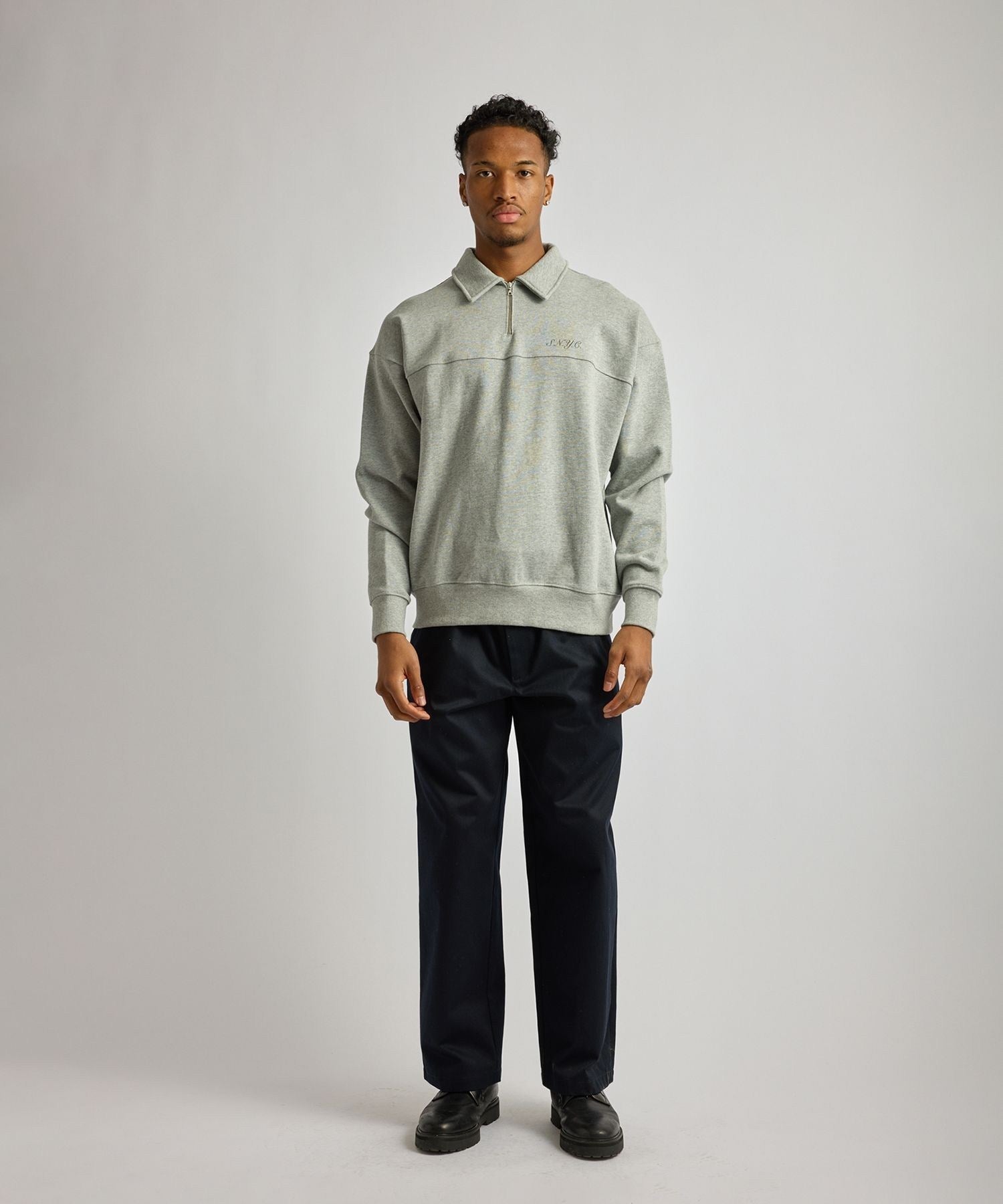 Mott Relaxed Quarter Zip Sweatshirt | Saturdays NYC Japan