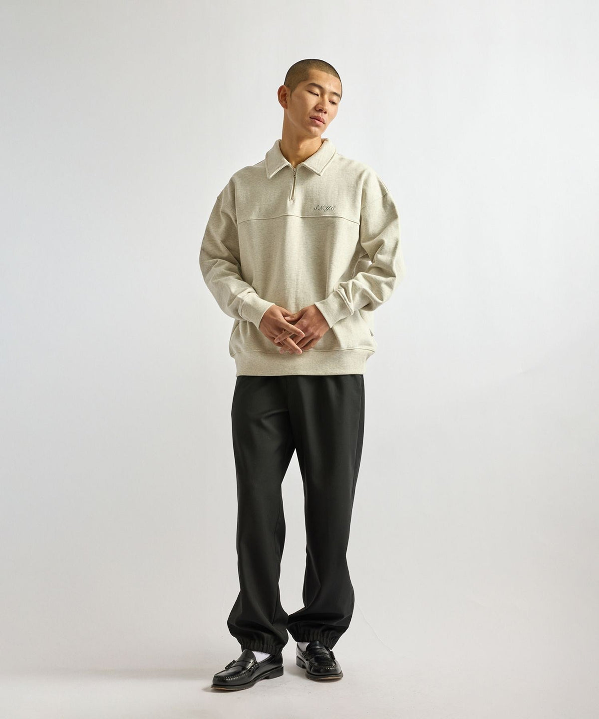 Mott Relaxed Quarter Zip Sweatshirt