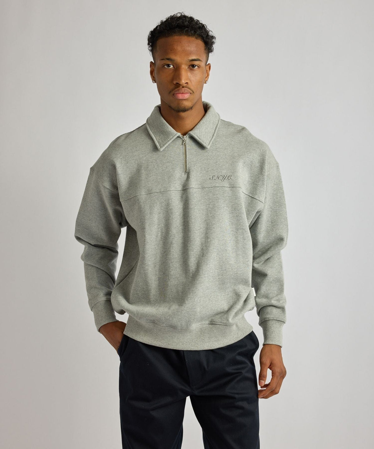 Mott Relaxed Quarter Zip Sweatshirt