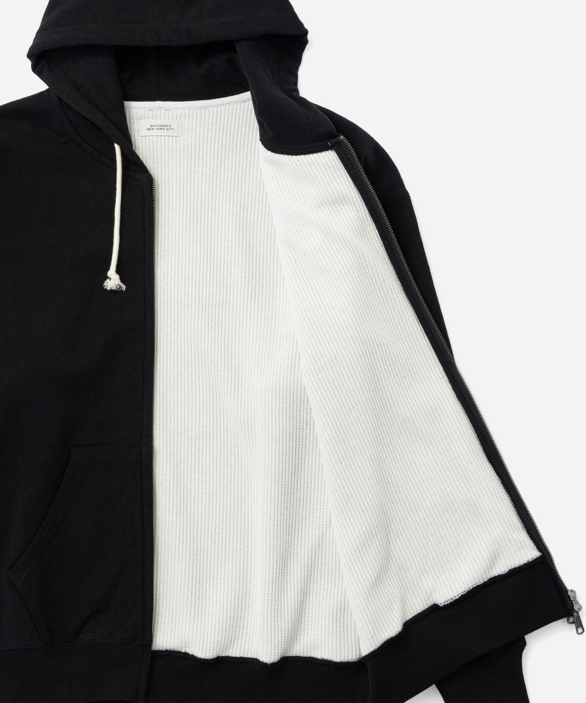 Canal Waffle Lined Zip Hoodie