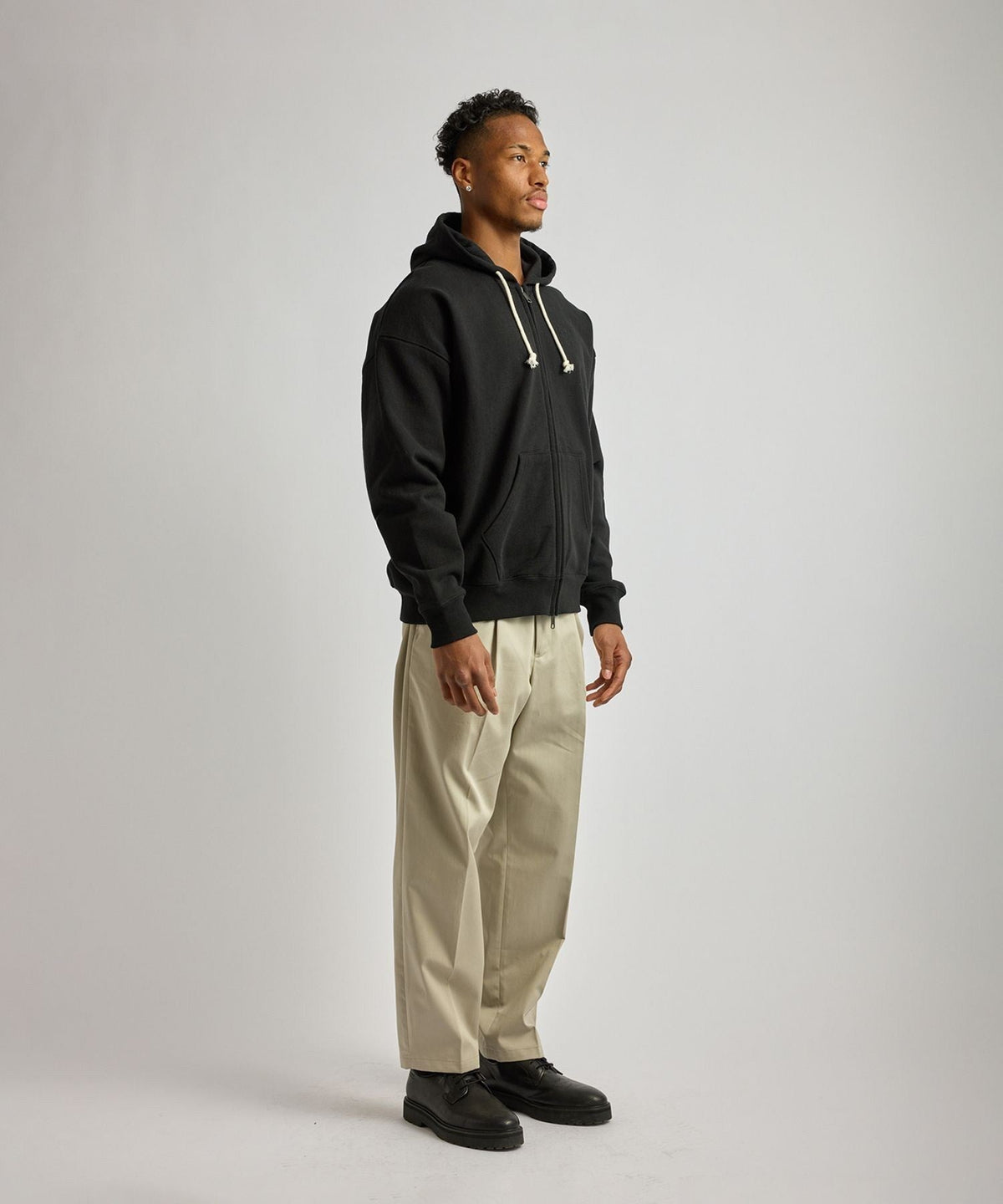 Canal Waffle Lined Zip Hoodie