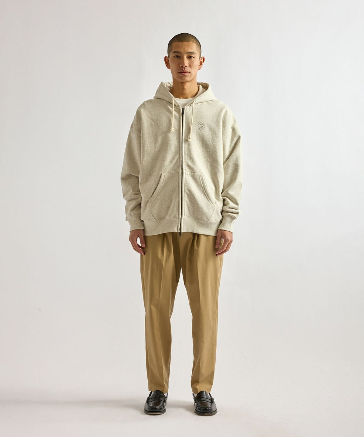 Canal Waffle Lined Zip Hoodie