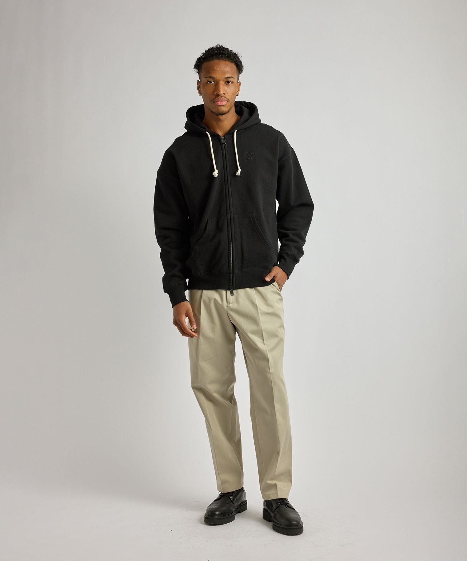 Canal Waffle Lined Zip Hoodie