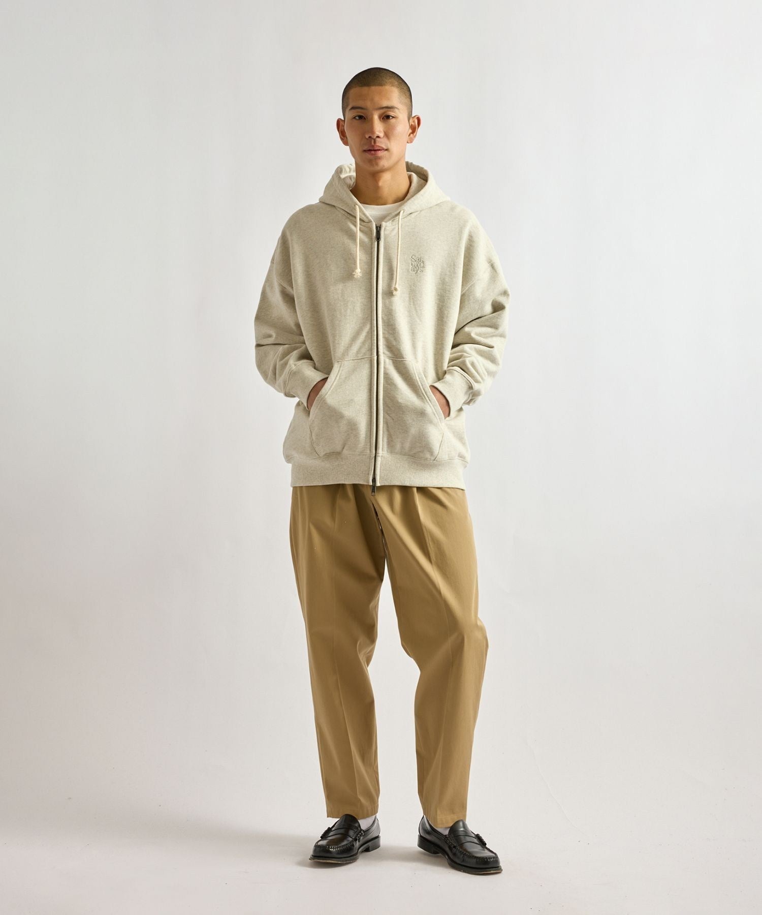 Canal Waffle Lined Zip Hoodie