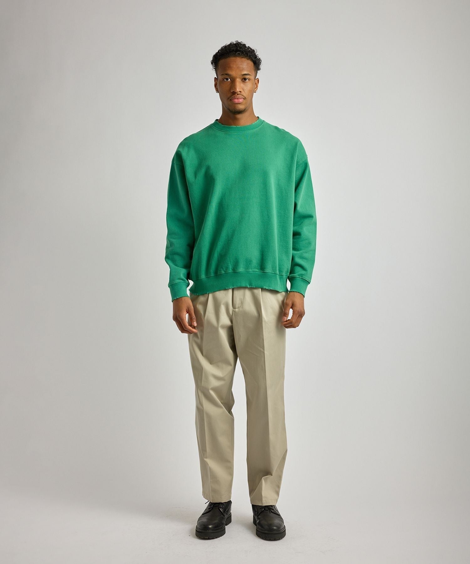 Bowery Garment Dyed Slash Sweatshirt