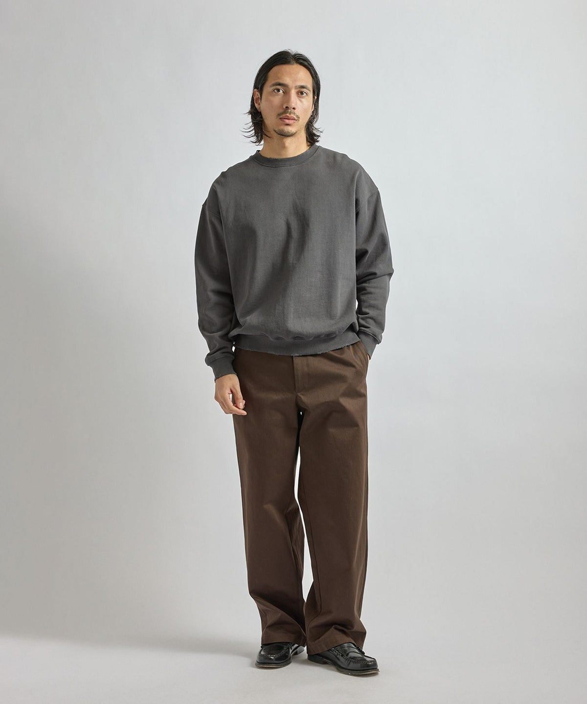 Bowery Garment Dyed Slash Sweatshirt