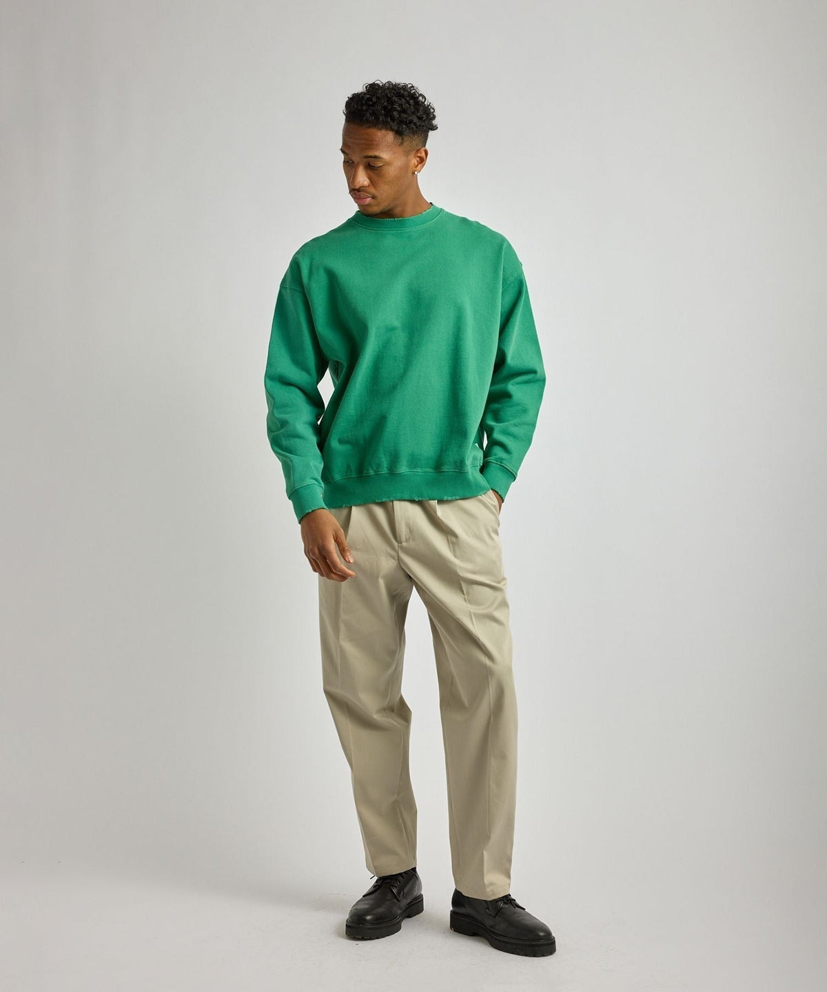 Bowery Garment Dyed Slash Sweatshirt