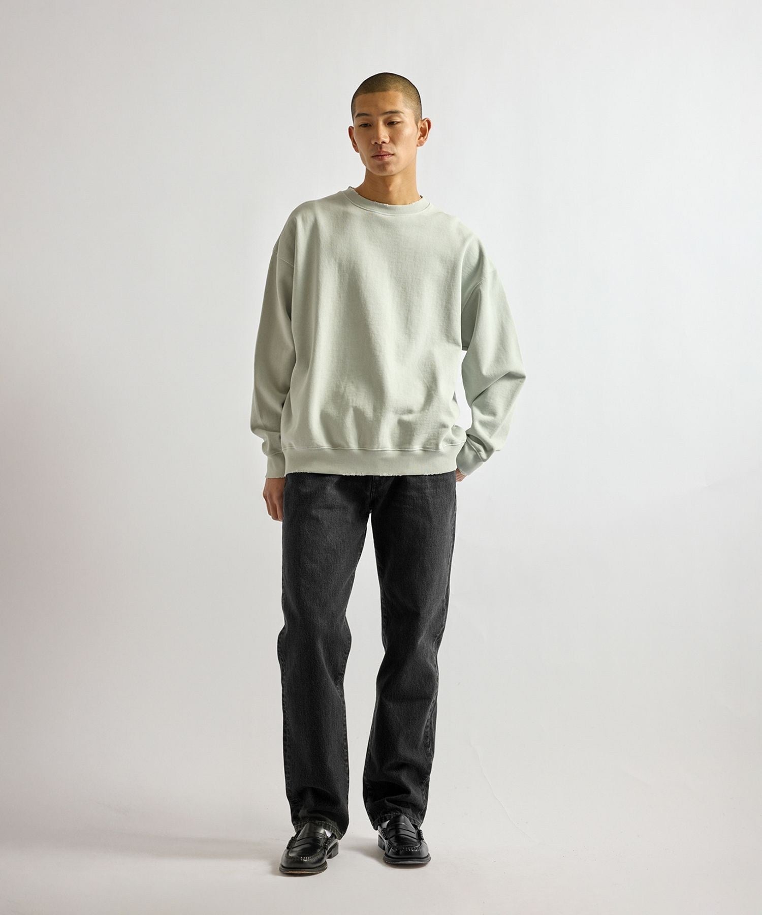 Bowery Garment Dyed Slash Sweatshirt