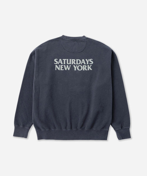 Ari Relaxed Ozone Washed Sweatshirt | Saturdays NYC Japan