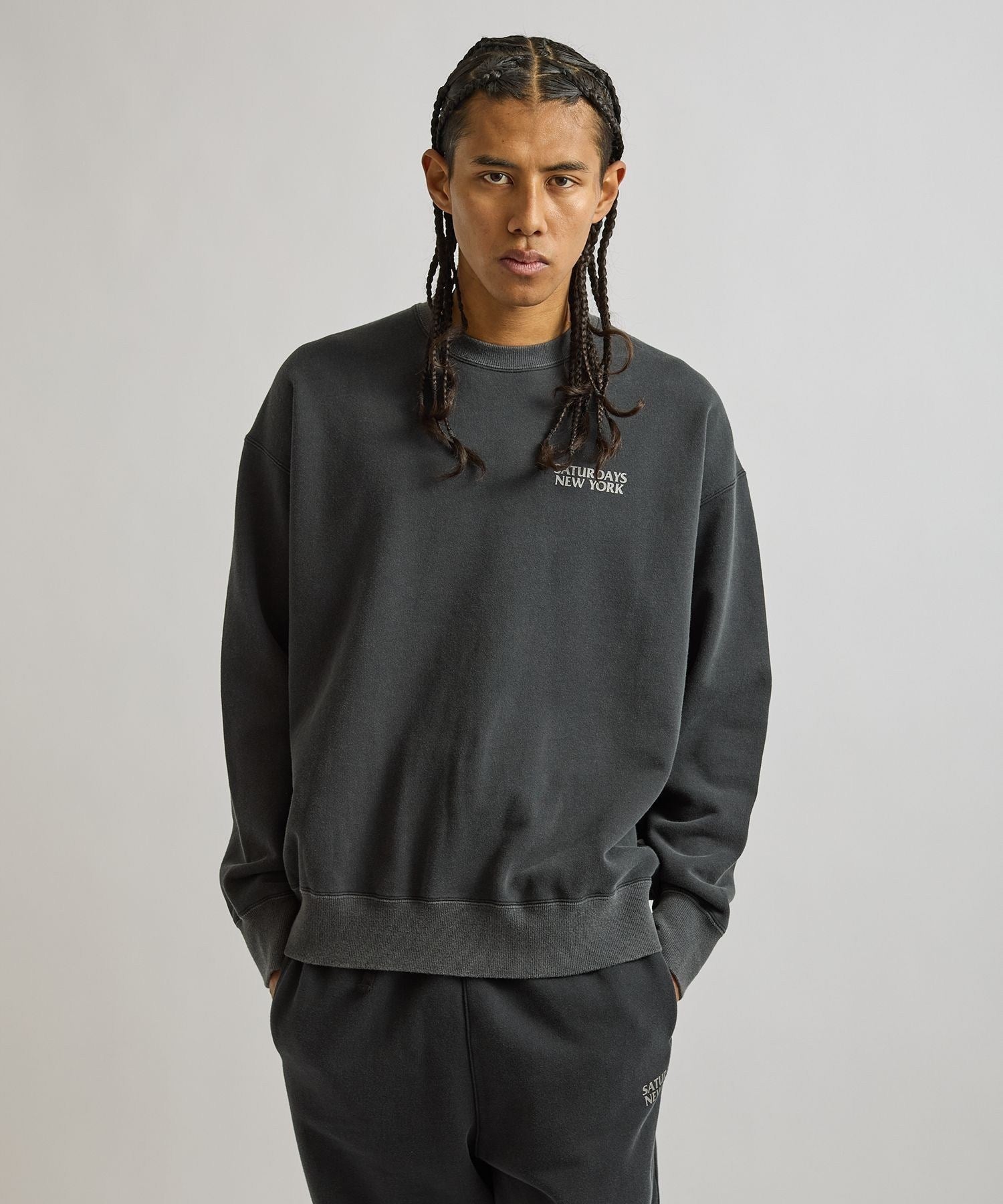 Ari Relaxed Ozone Washed Sweatshirt