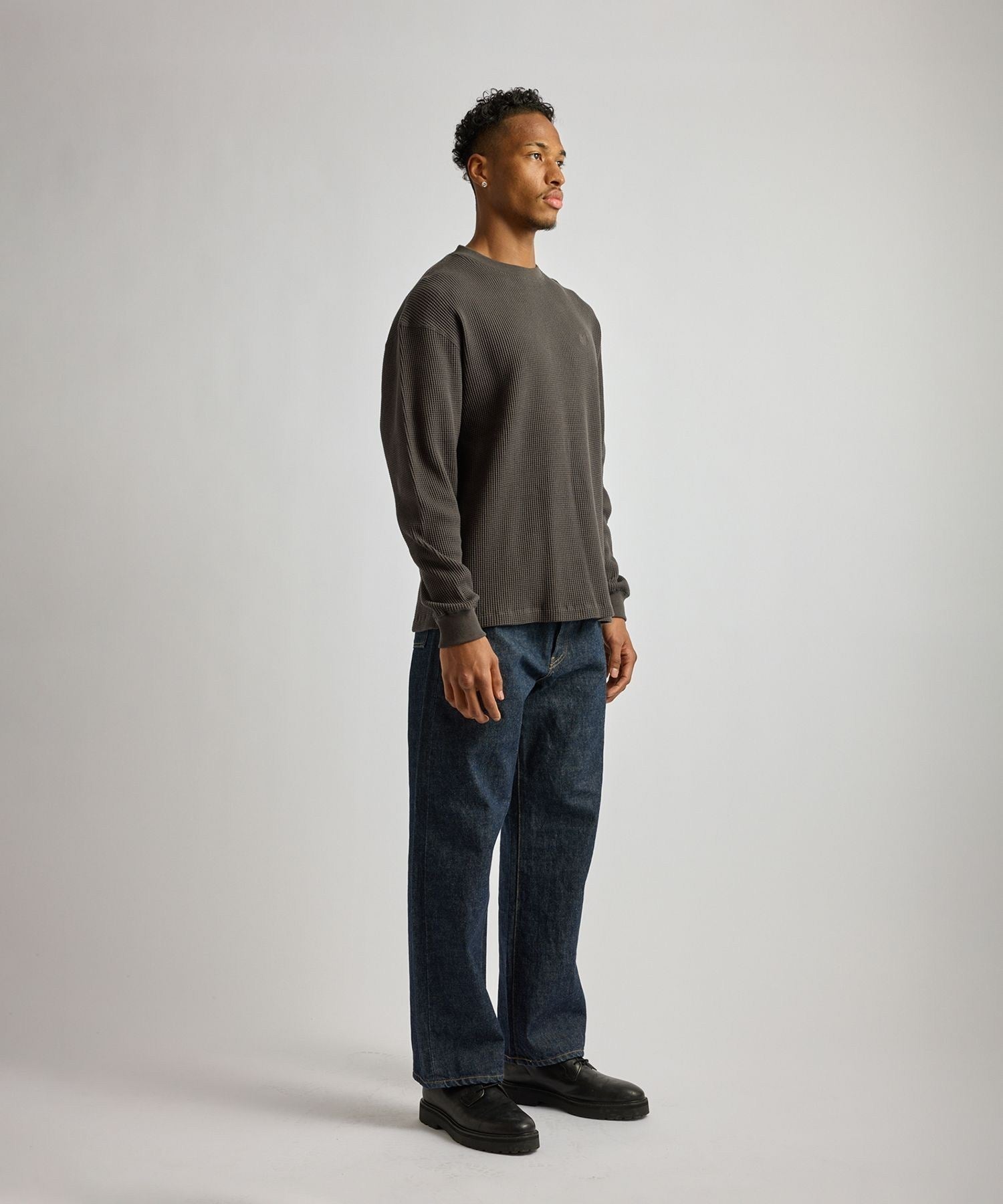 Alex Heavy Waffle Relaxed LS Tee