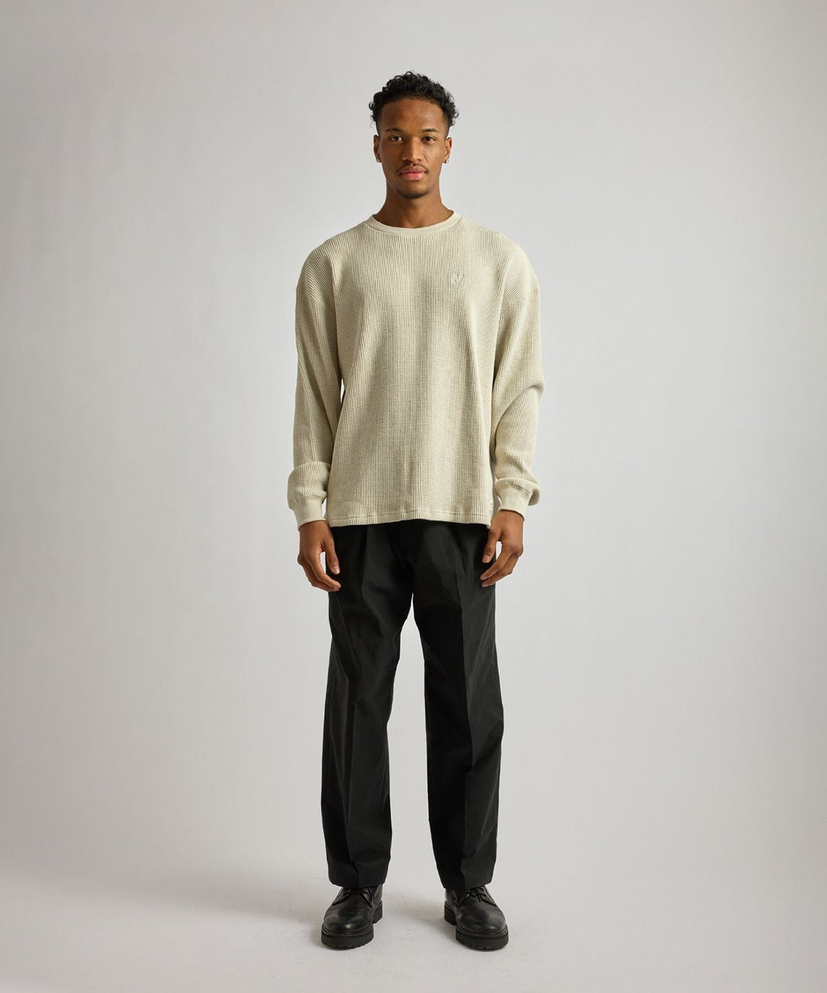 Alex Heavy Waffle Relaxed LS Tee