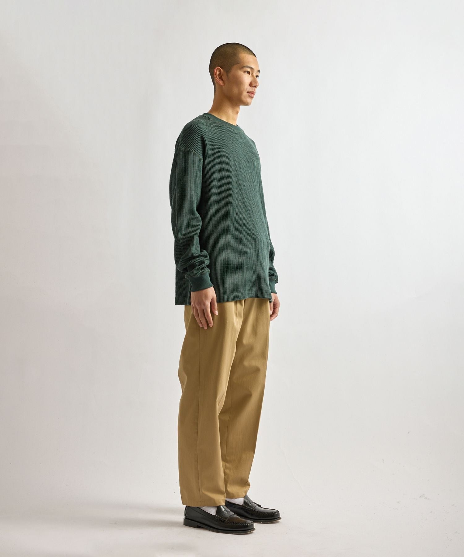 Alex Heavy Waffle Relaxed LS Tee