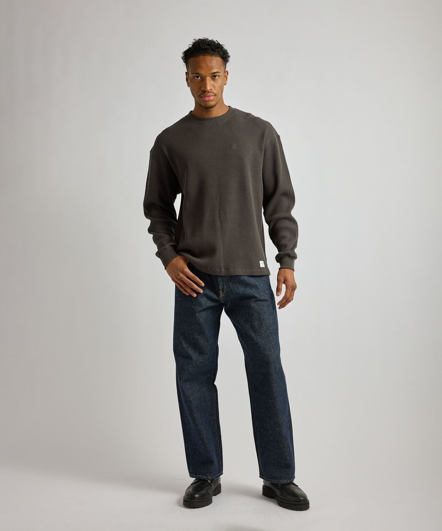 Alex Heavy Waffle Relaxed LS Tee