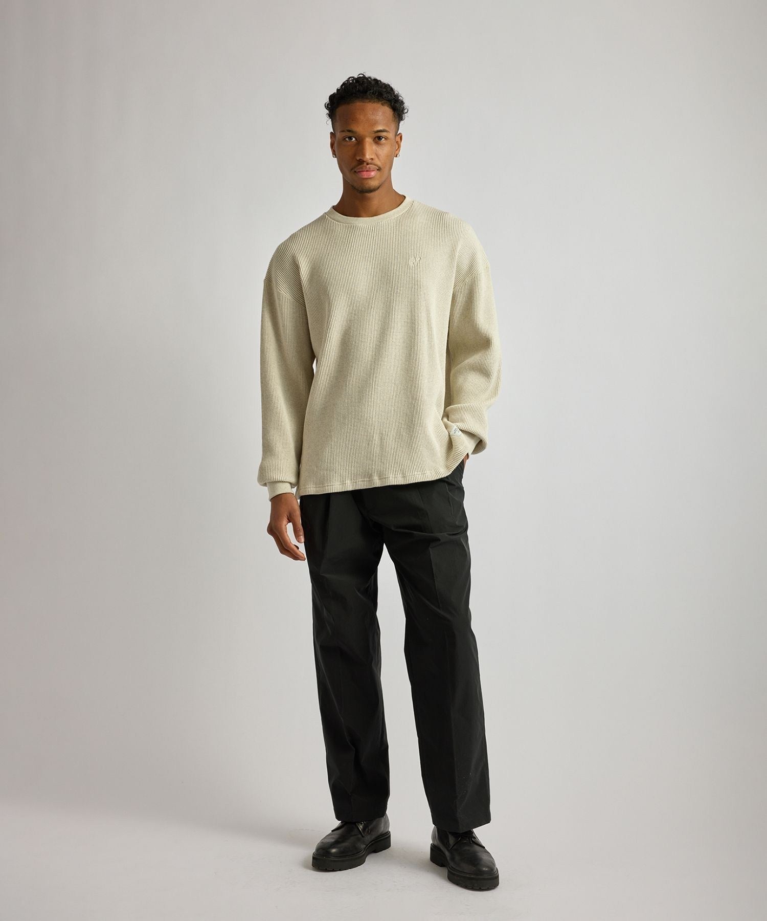 Alex Heavy Waffle Relaxed LS Tee