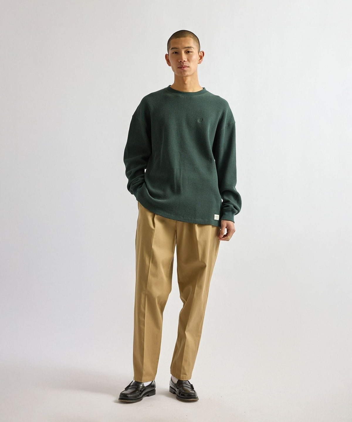 Alex Heavy Waffle Relaxed LS Tee