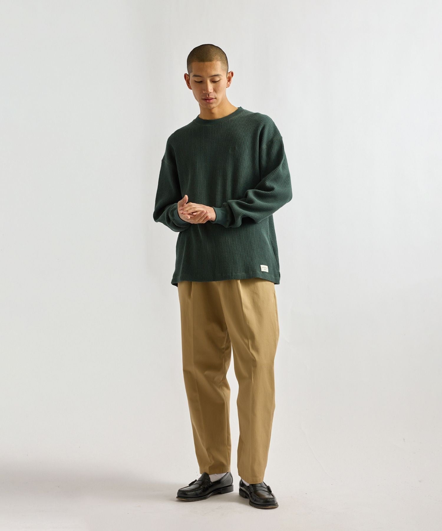 Alex Heavy Waffle Relaxed LS Tee