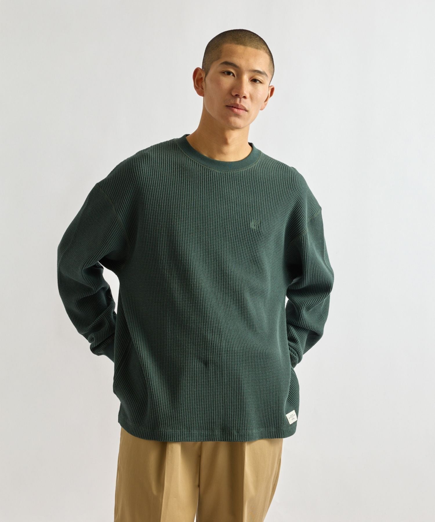 Alex Heavy Waffle Relaxed LS Tee