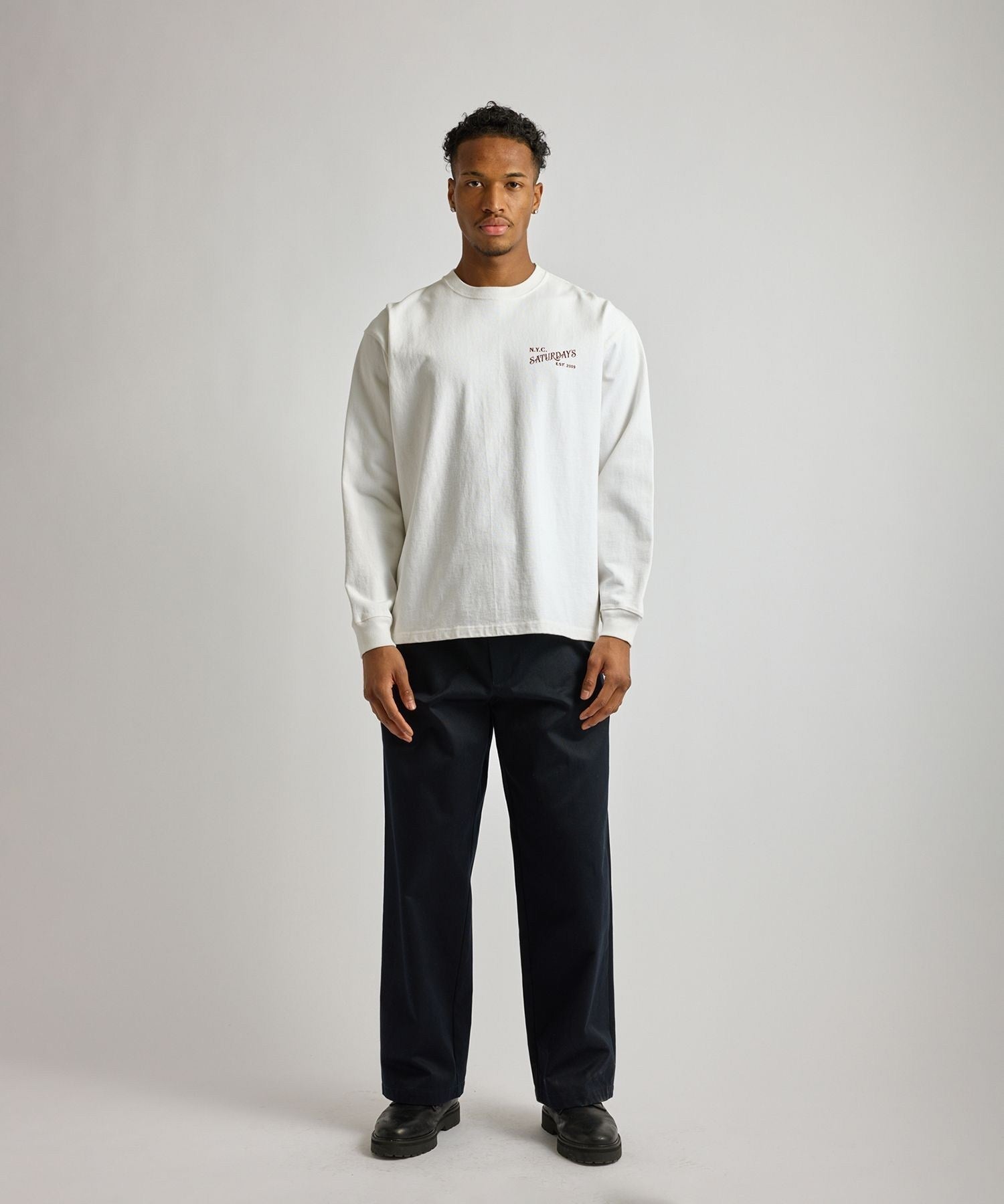 Max Weight Vintage Serif LS T-Shirt