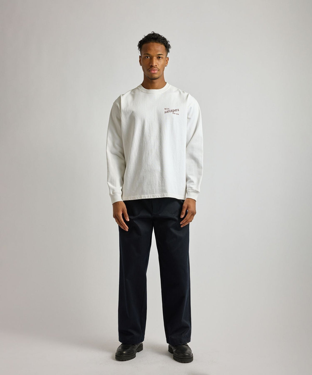 Max Weight Vintage Serif LS T-Shirt