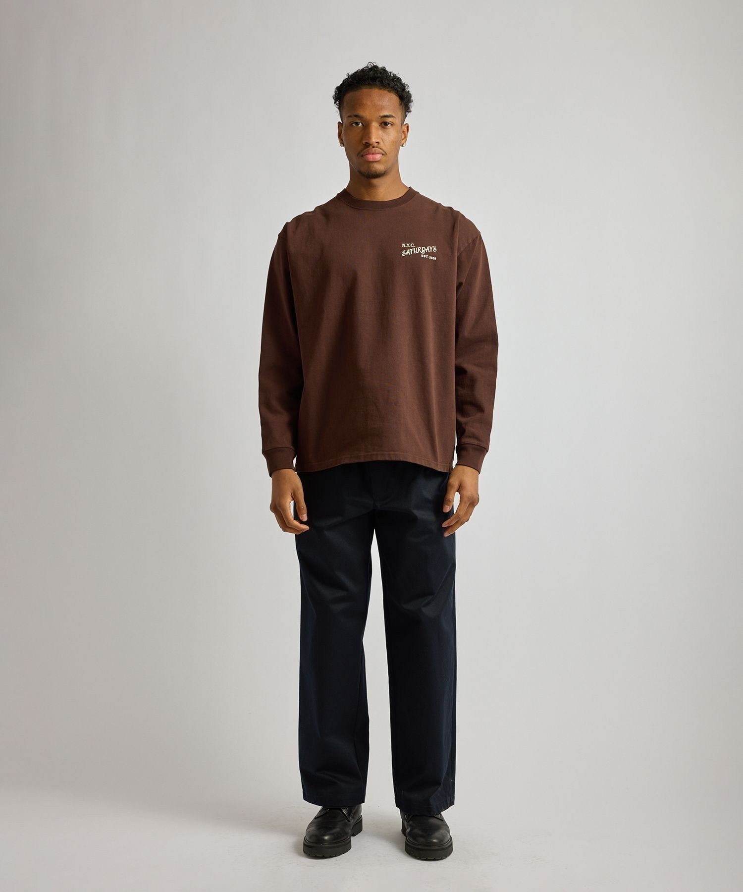 Max Weight Vintage Serif LS T-Shirt