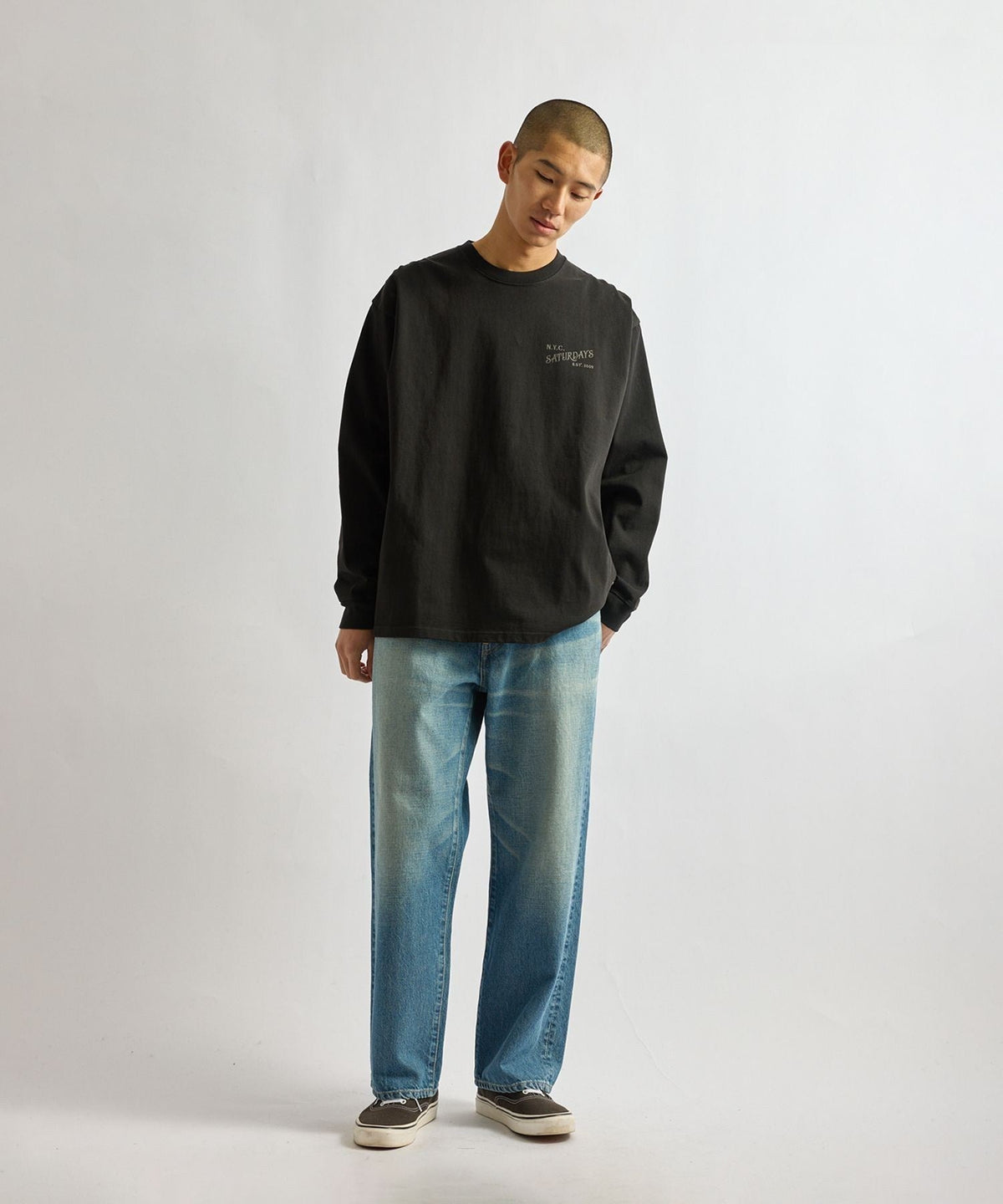 Max Weight Vintage Serif LS T-Shirt