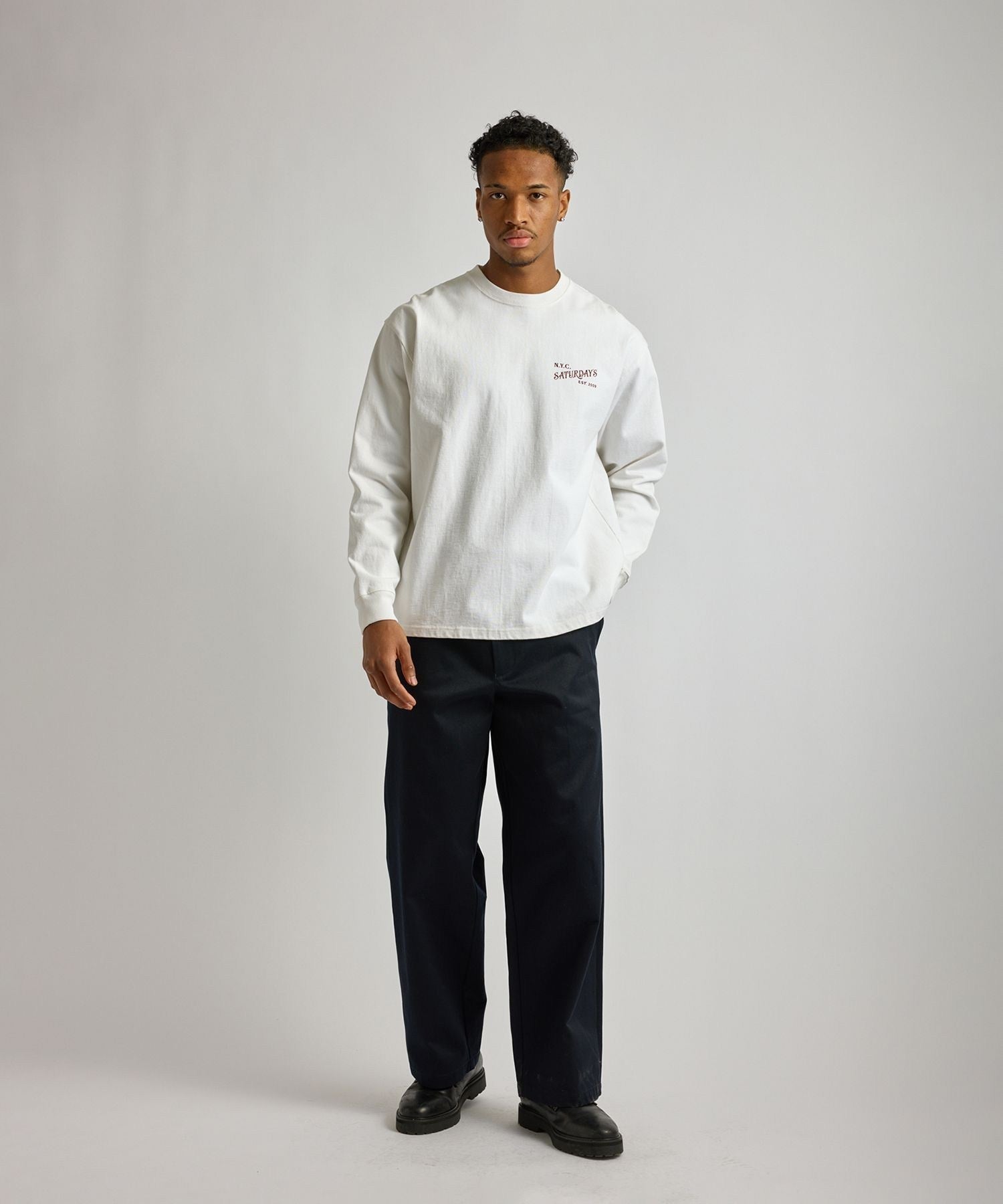 Max Weight Vintage Serif LS T-Shirt