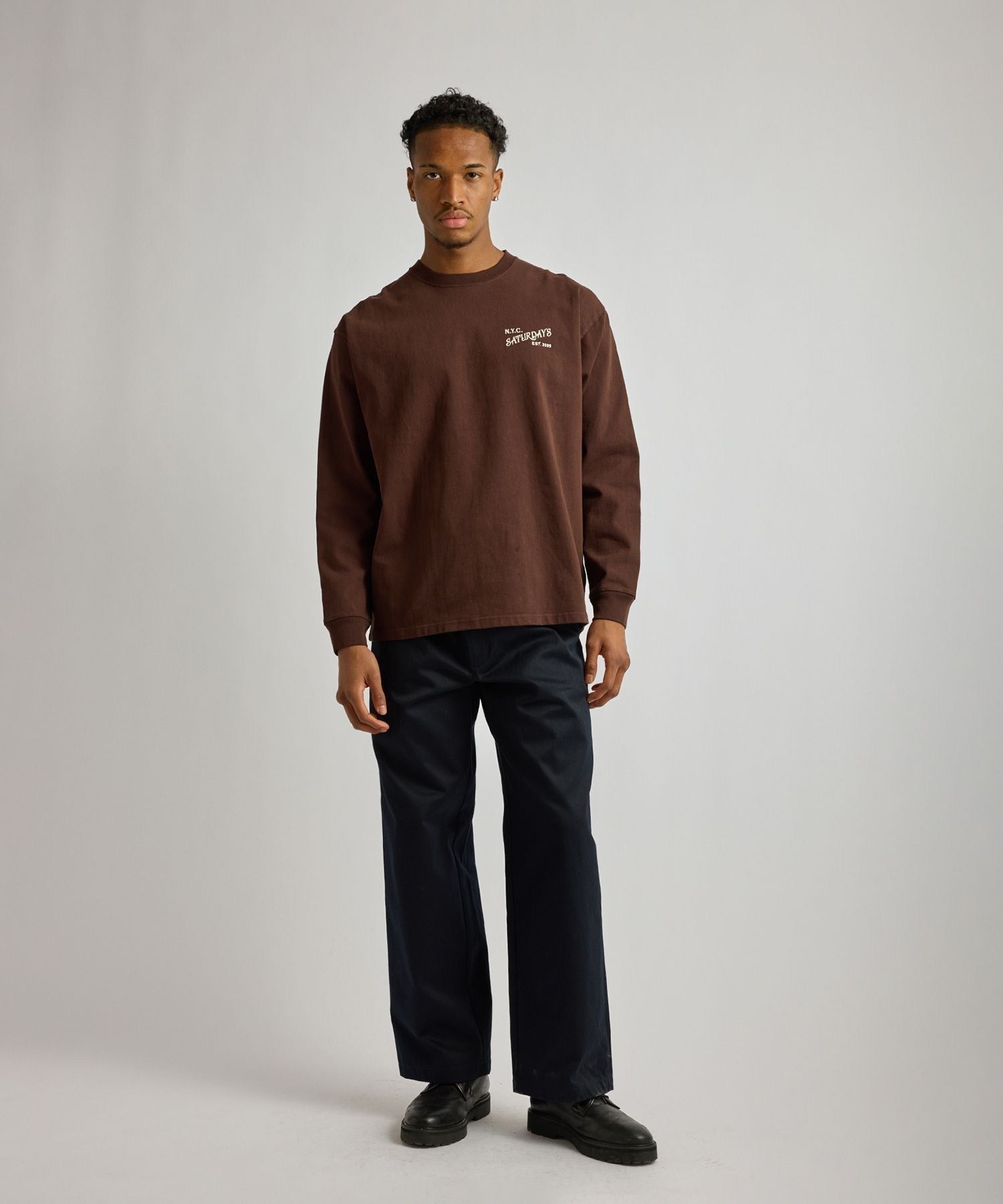 Max Weight Vintage Serif LS T-Shirt | Saturdays NYC Japan