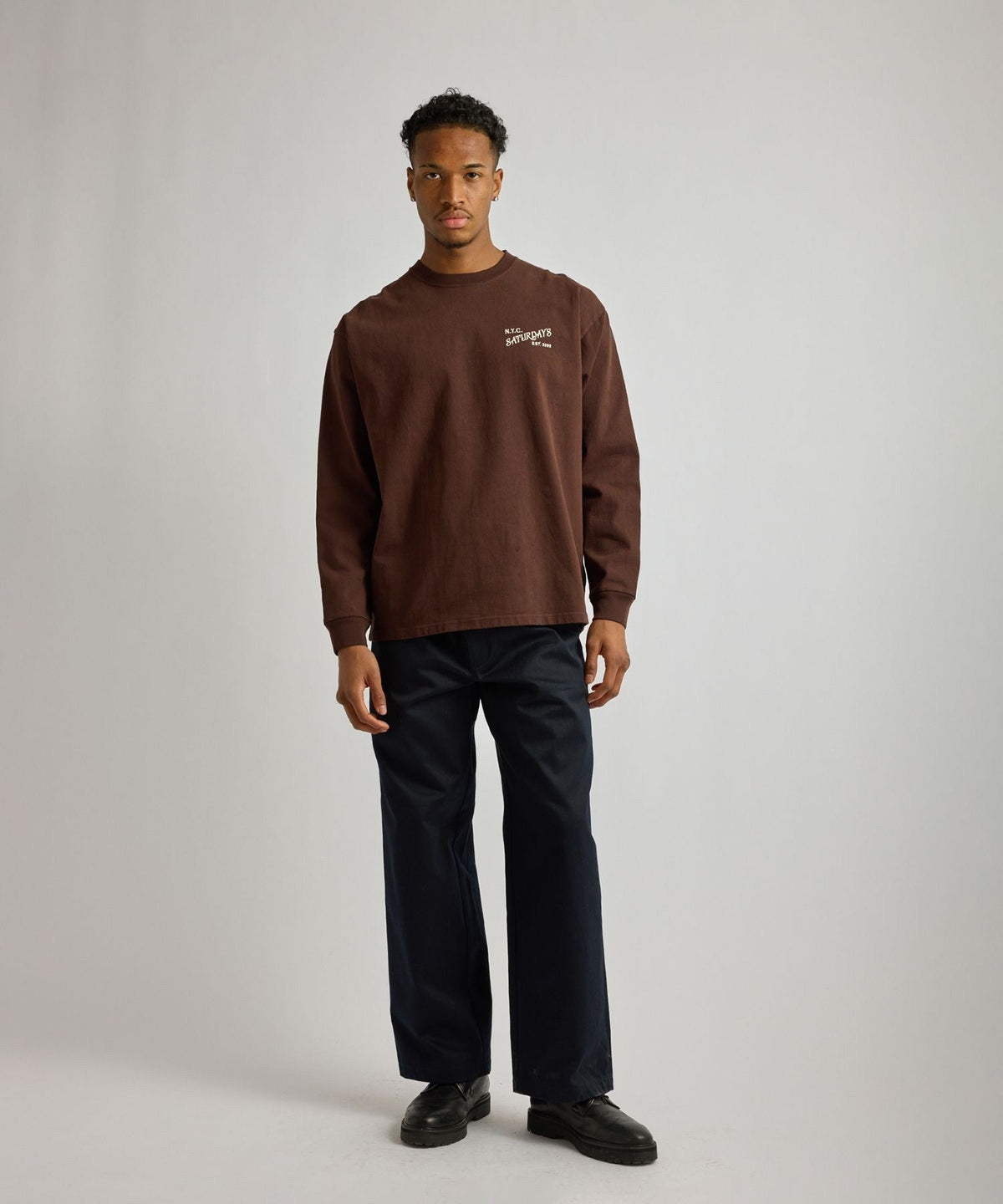 Max Weight Vintage Serif LS T-Shirt