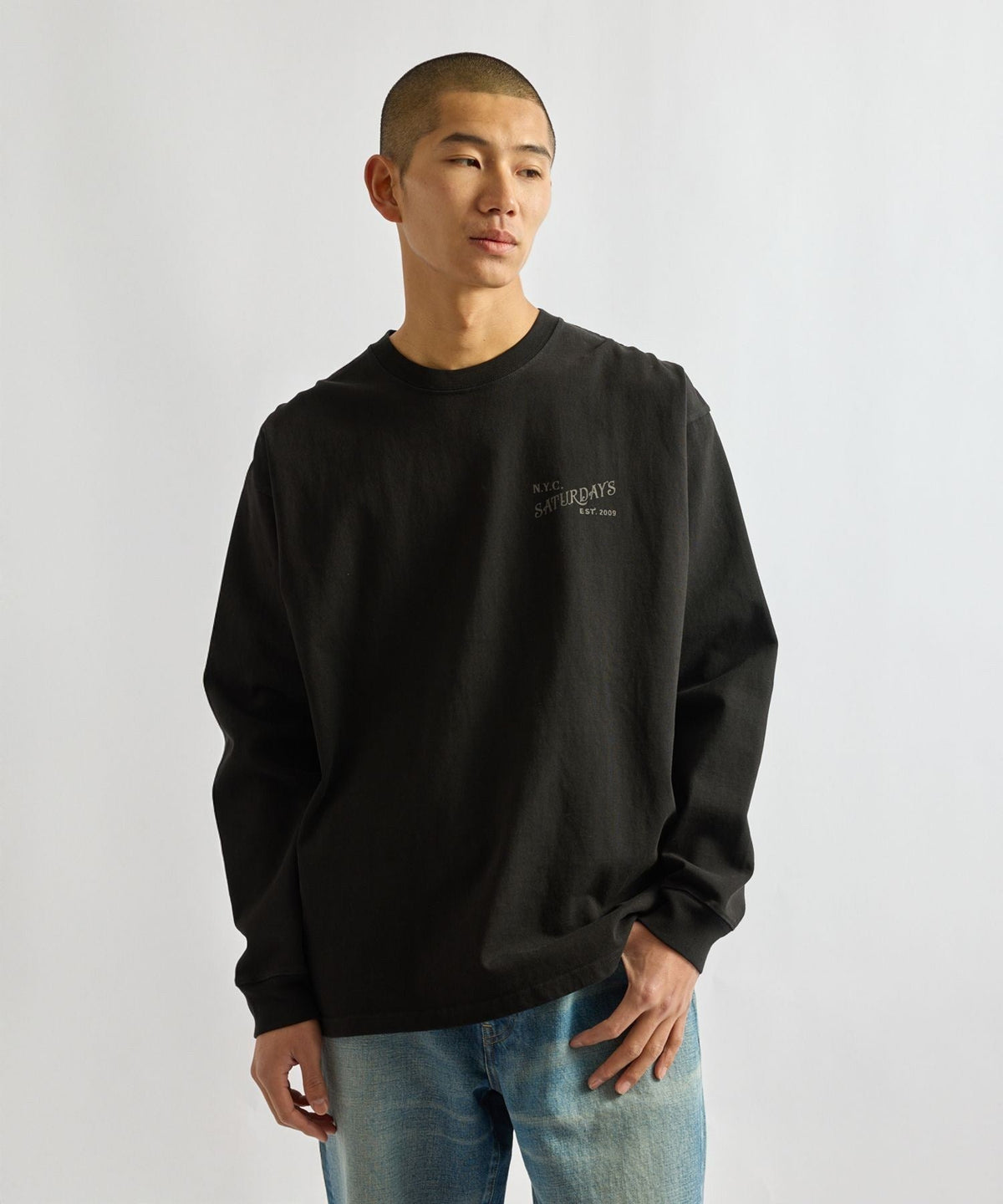 Max Weight Vintage Serif LS T-Shirt