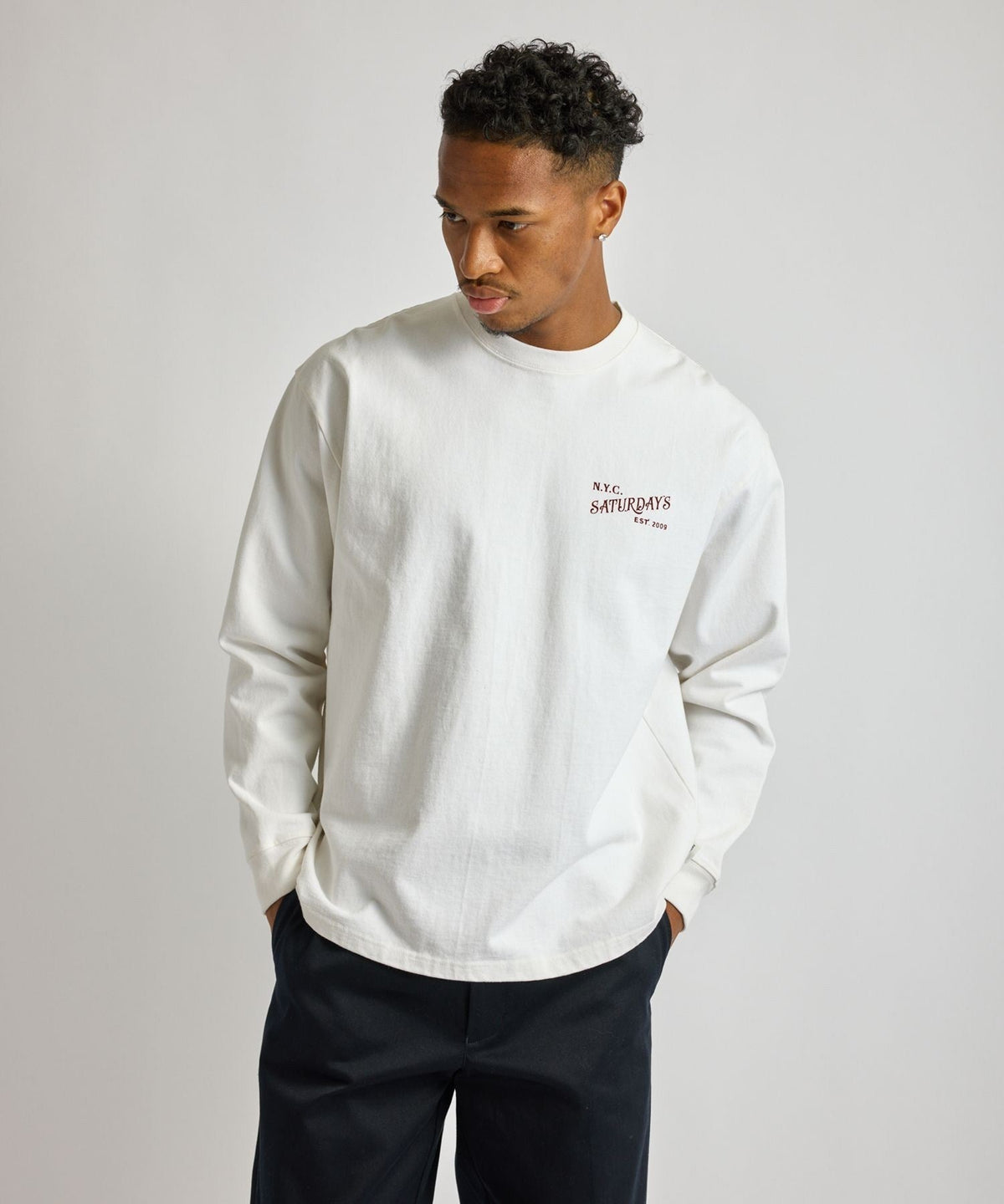 Max Weight Vintage Serif LS T-Shirt