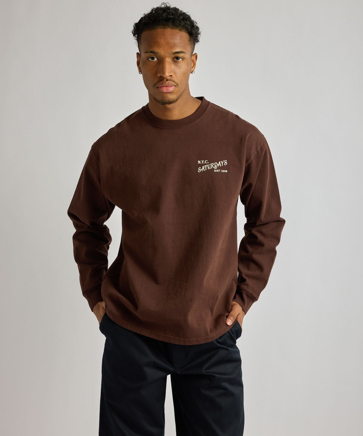 Max Weight Vintage Serif LS T-Shirt
