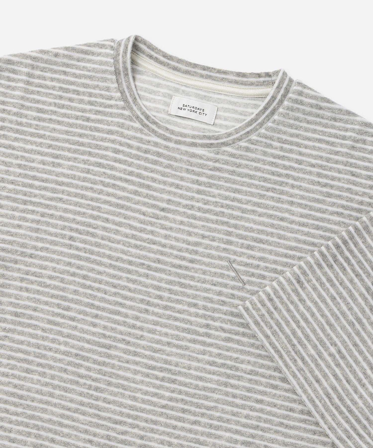 Brandon Striped Pile Relaxed SS Tee