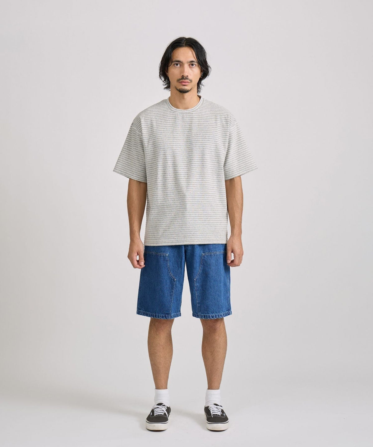 Brandon Striped Pile Relaxed SS Tee