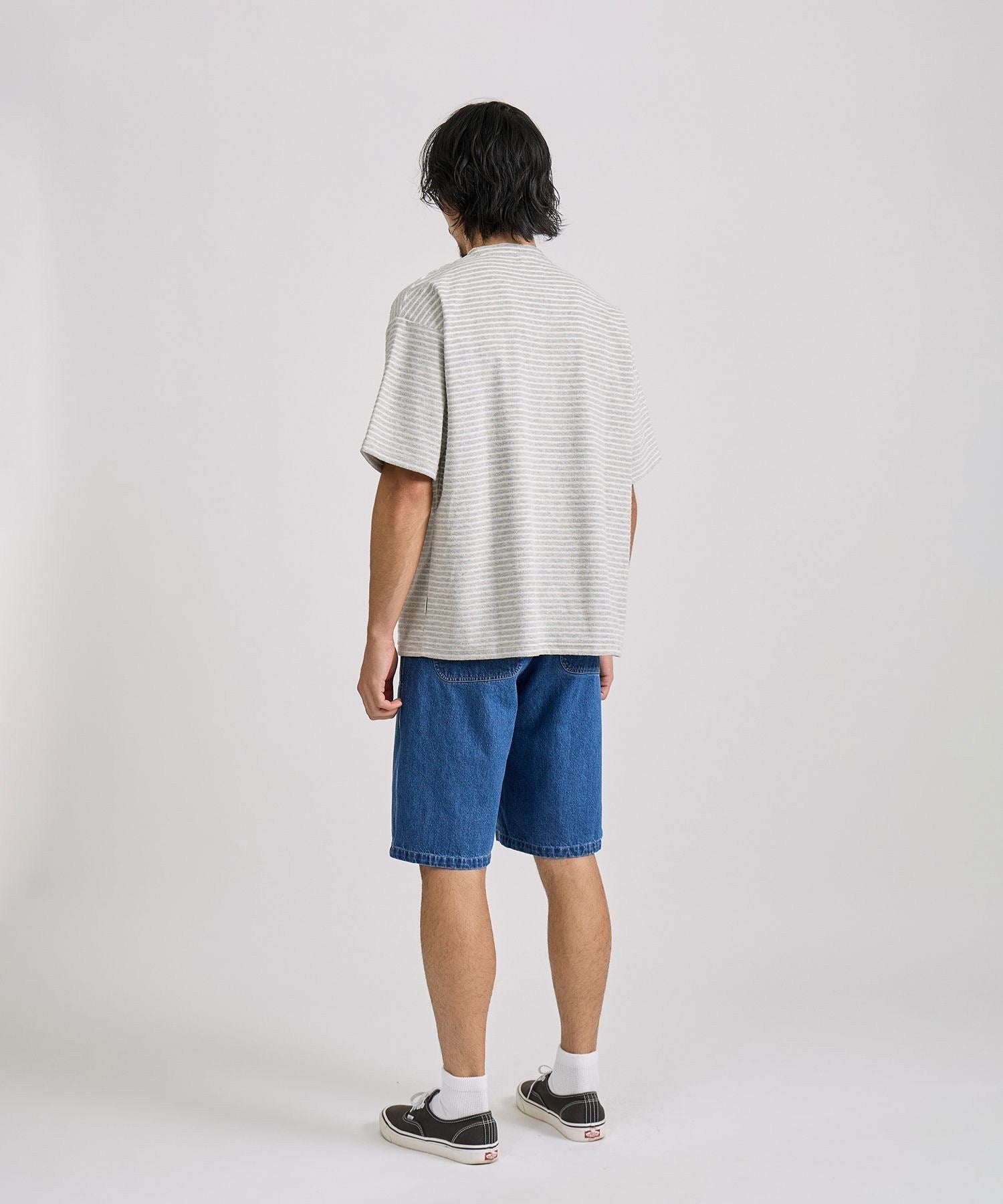 Brandon Striped Pile Relaxed SS Tee